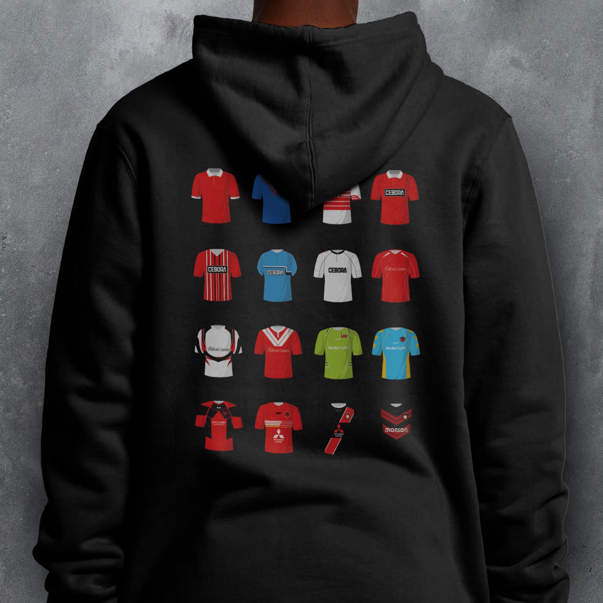 Salford Rugby League Classic Kits Hoodie