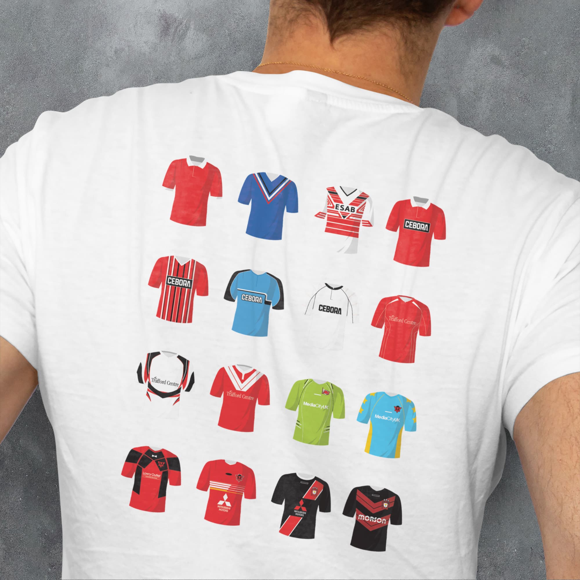 Salford Rugby League Classic Kits T-Shirt