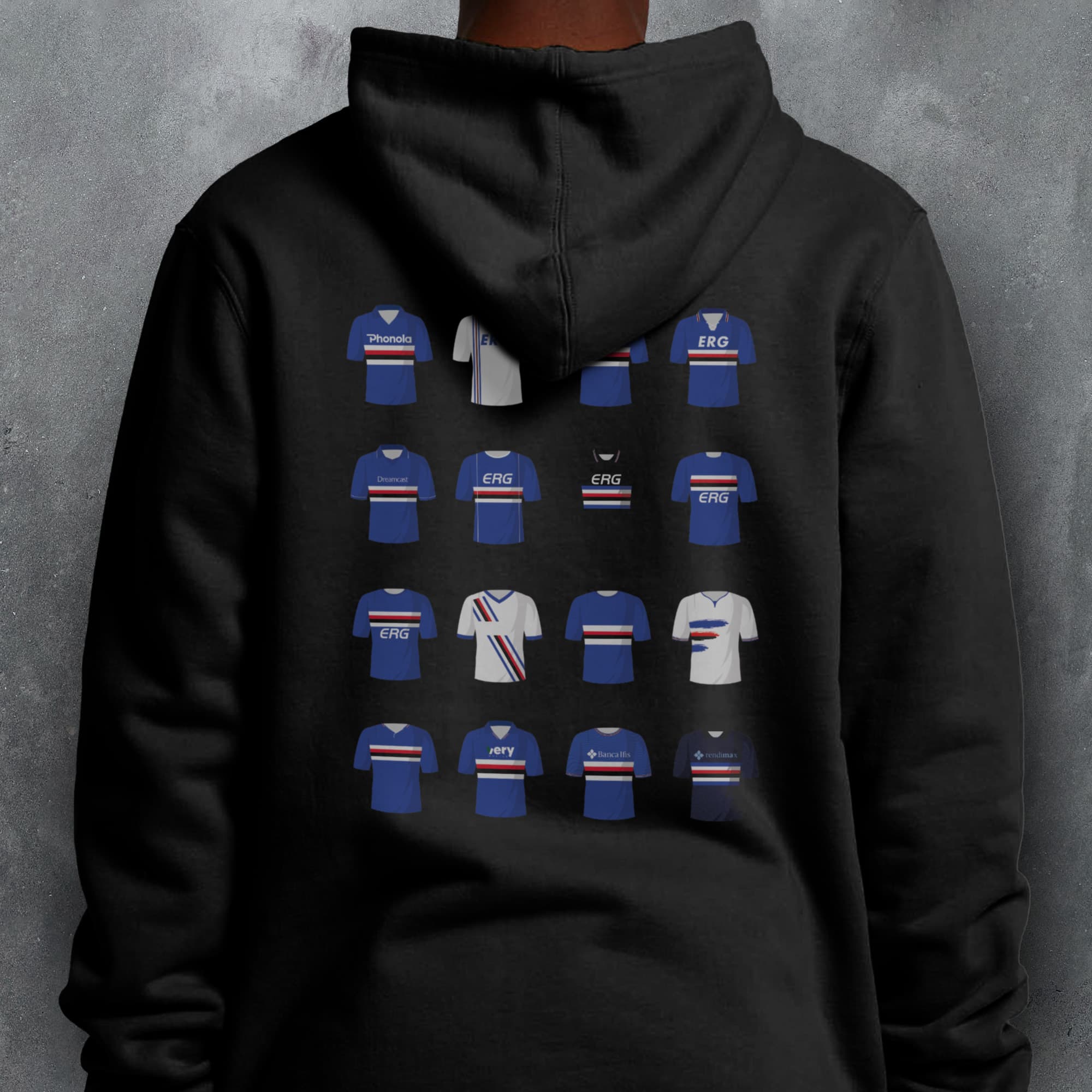 Sampdoria Classic Kits Football Hoodie