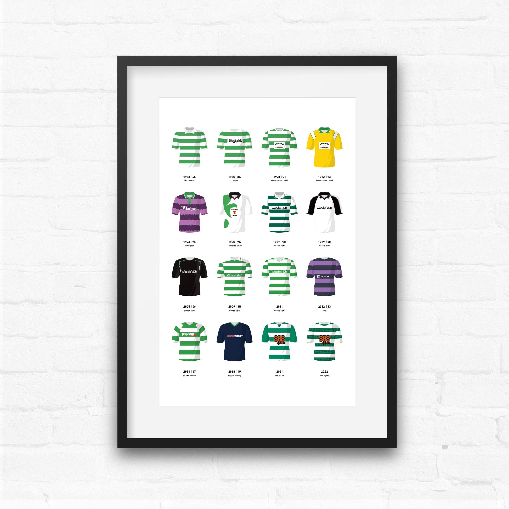 Shamrock Rovers Classic Kits Football Team Print Good Team On Paper
