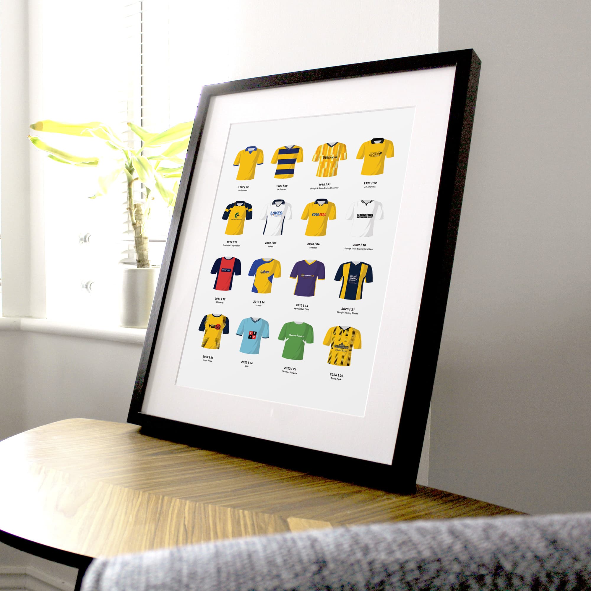 Slough Classic Kits Football Team Print