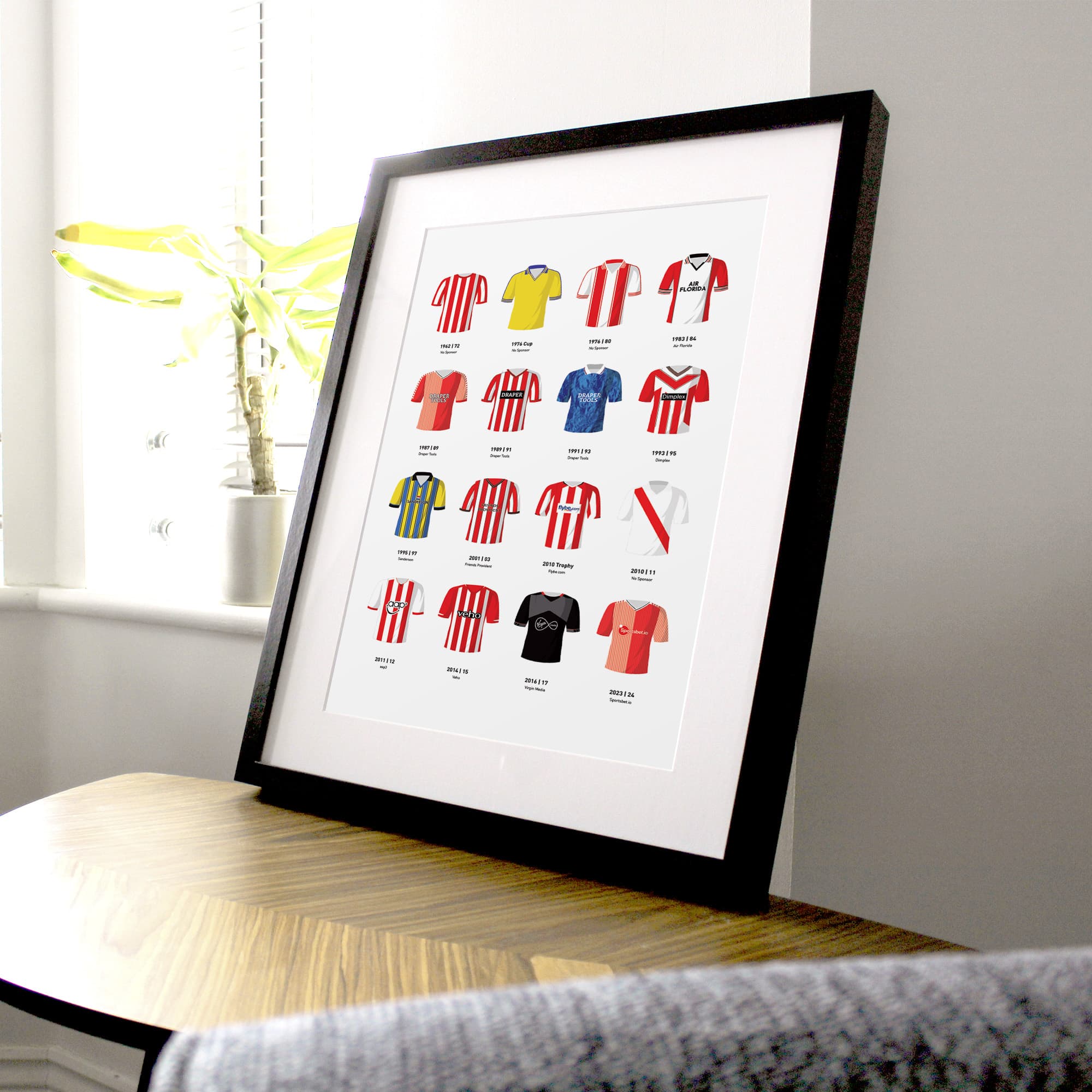 Southampton Classic Kits Football Team Print