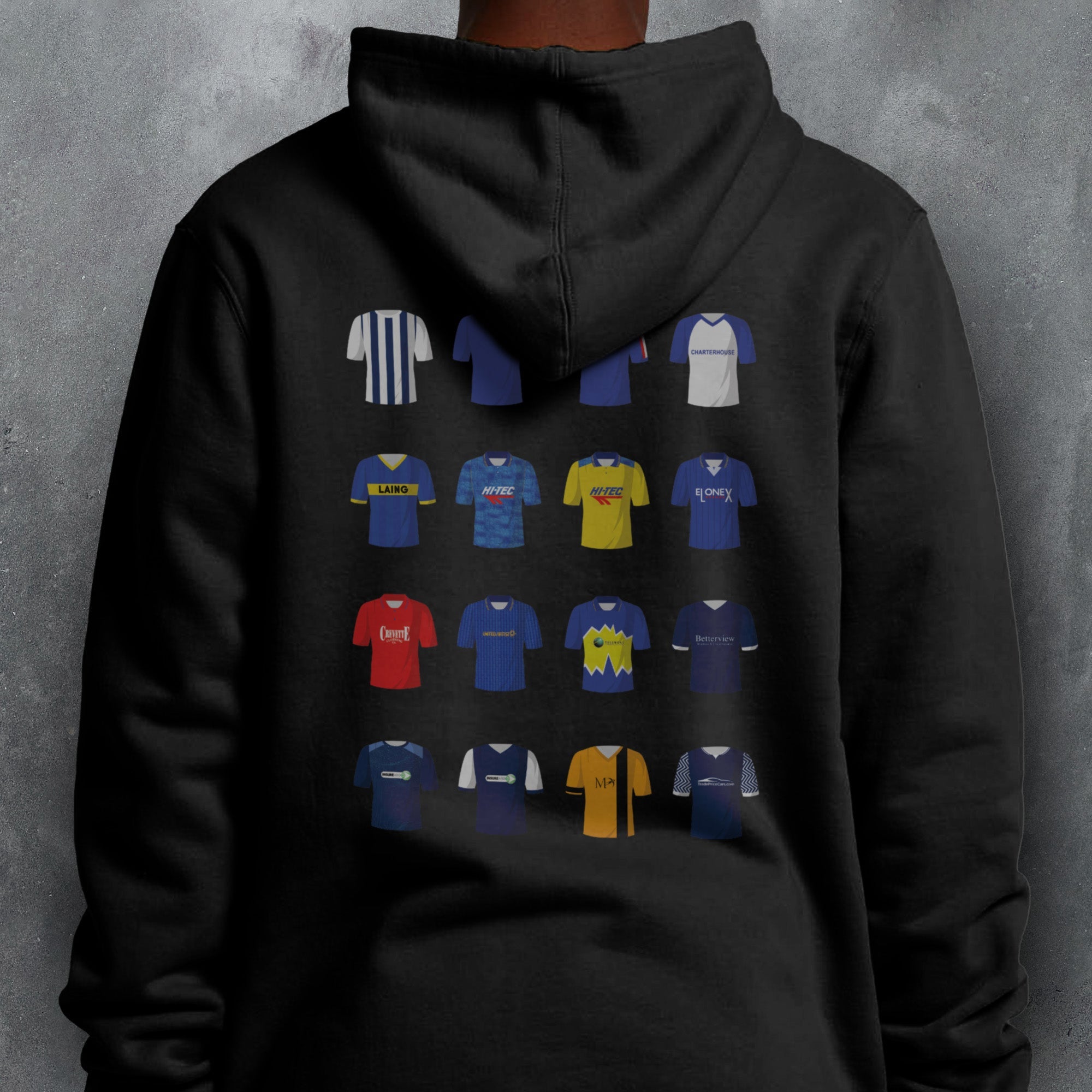 Southend Classic Kits Football Hoodie Good Team On Paper