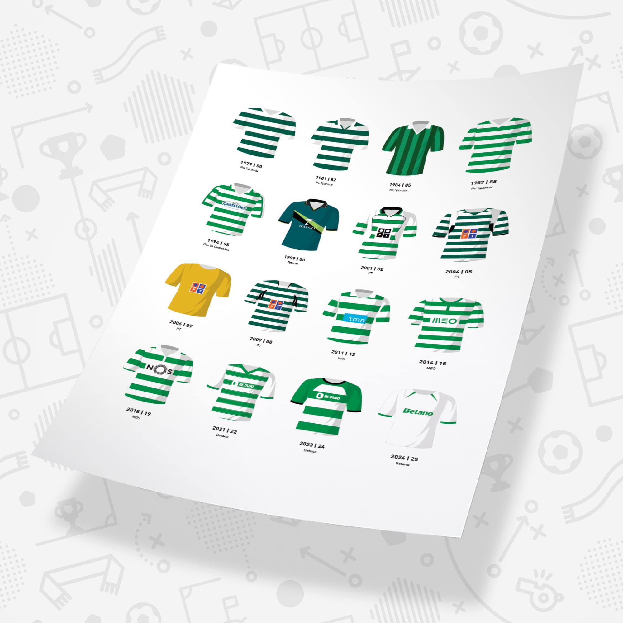 Sporting Classic Kits Football Team Print