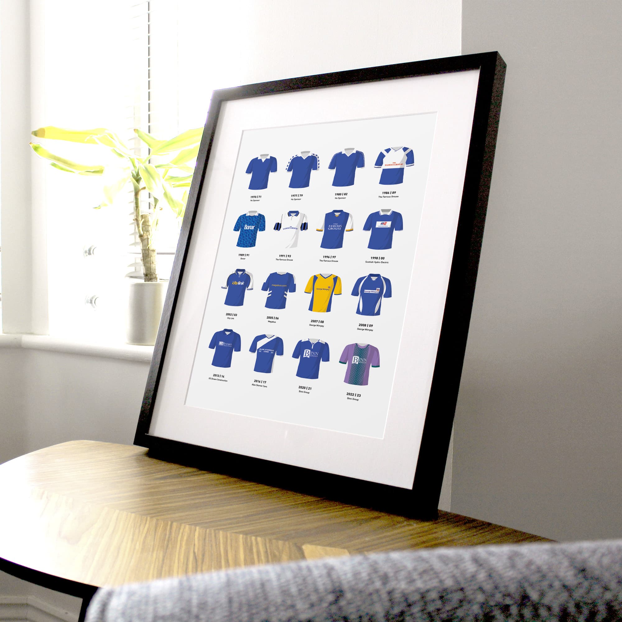 St Johnstone Classic Kits Football Team Print Good Team On Paper