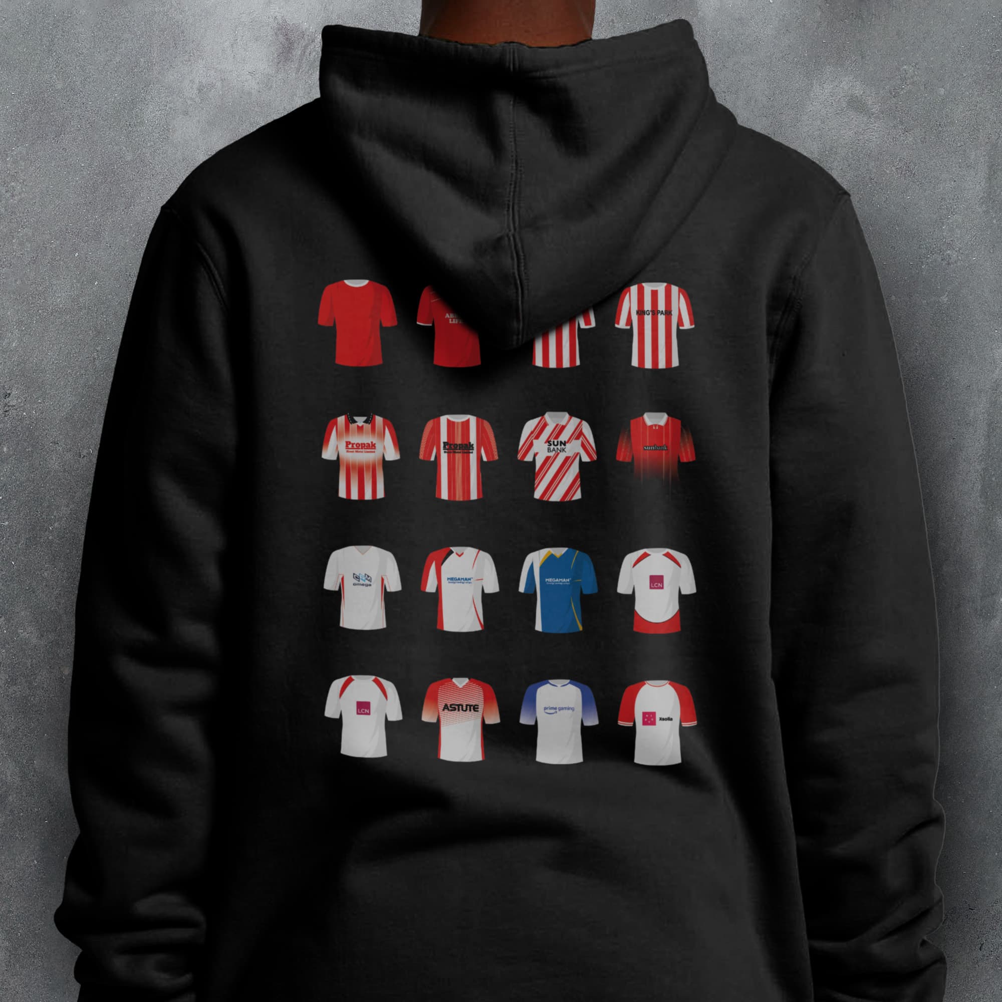 Stevenage Classic Kits Football Hoodie