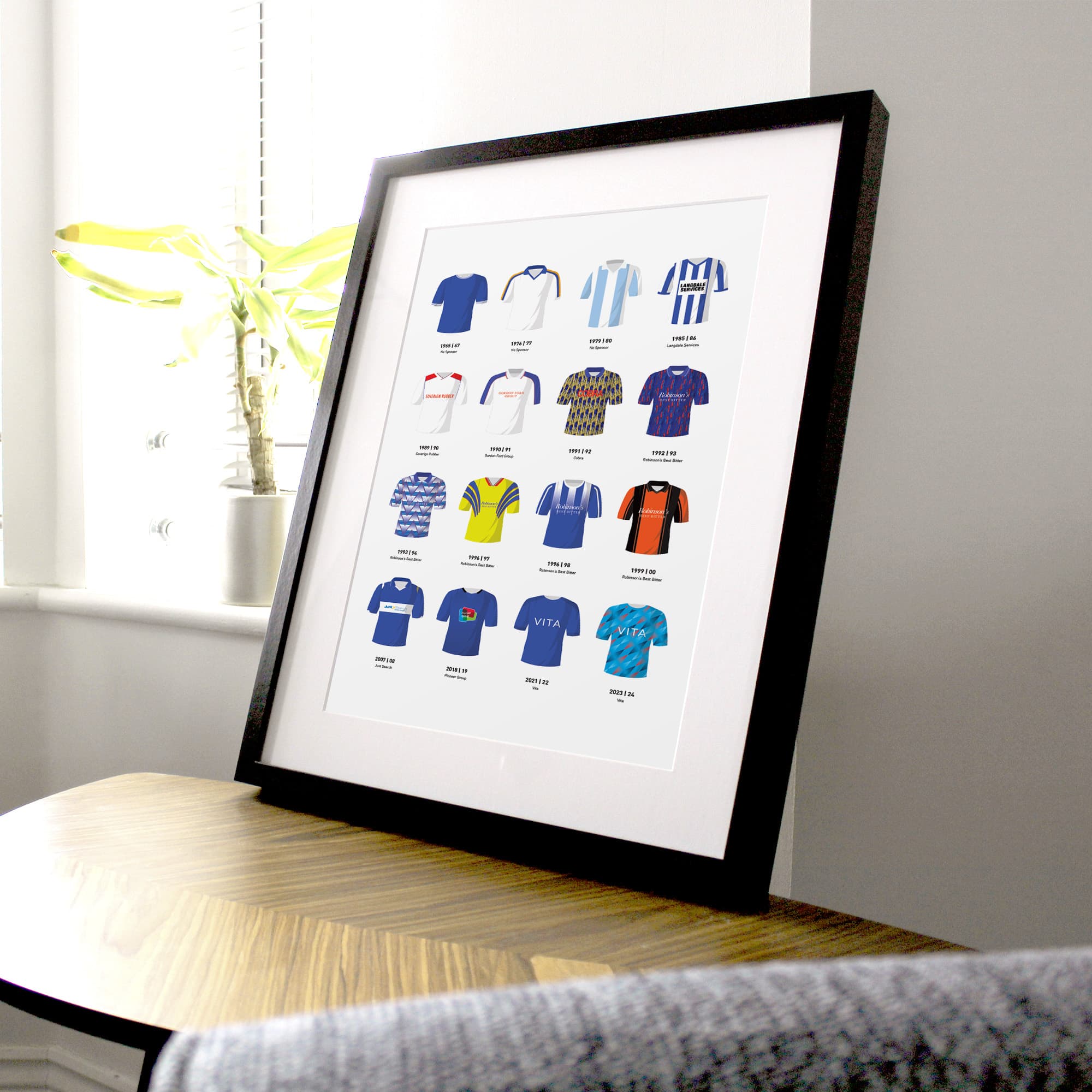 Stockport Classic Kits Football Team Print