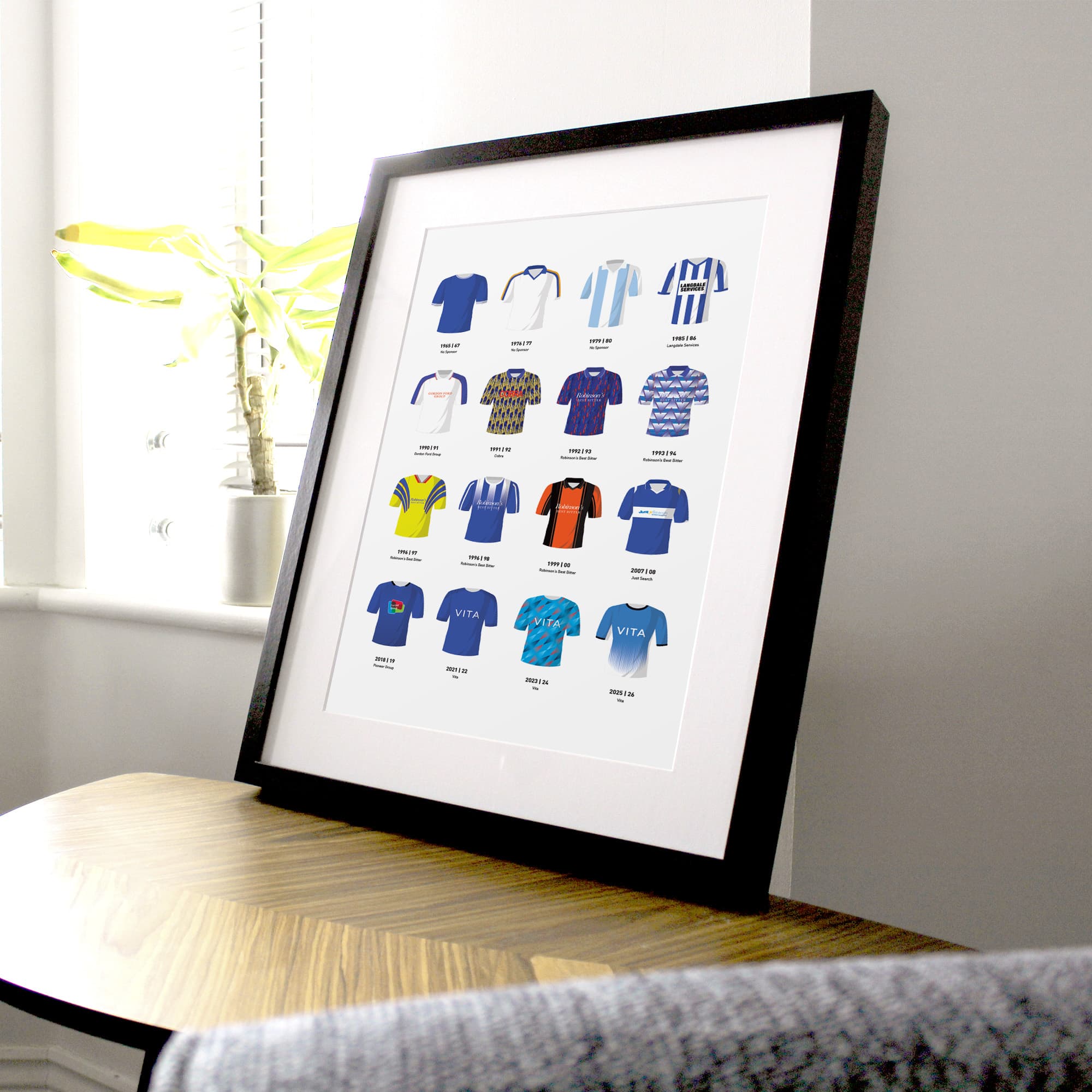 Stockport Classic Kits Football Team Print