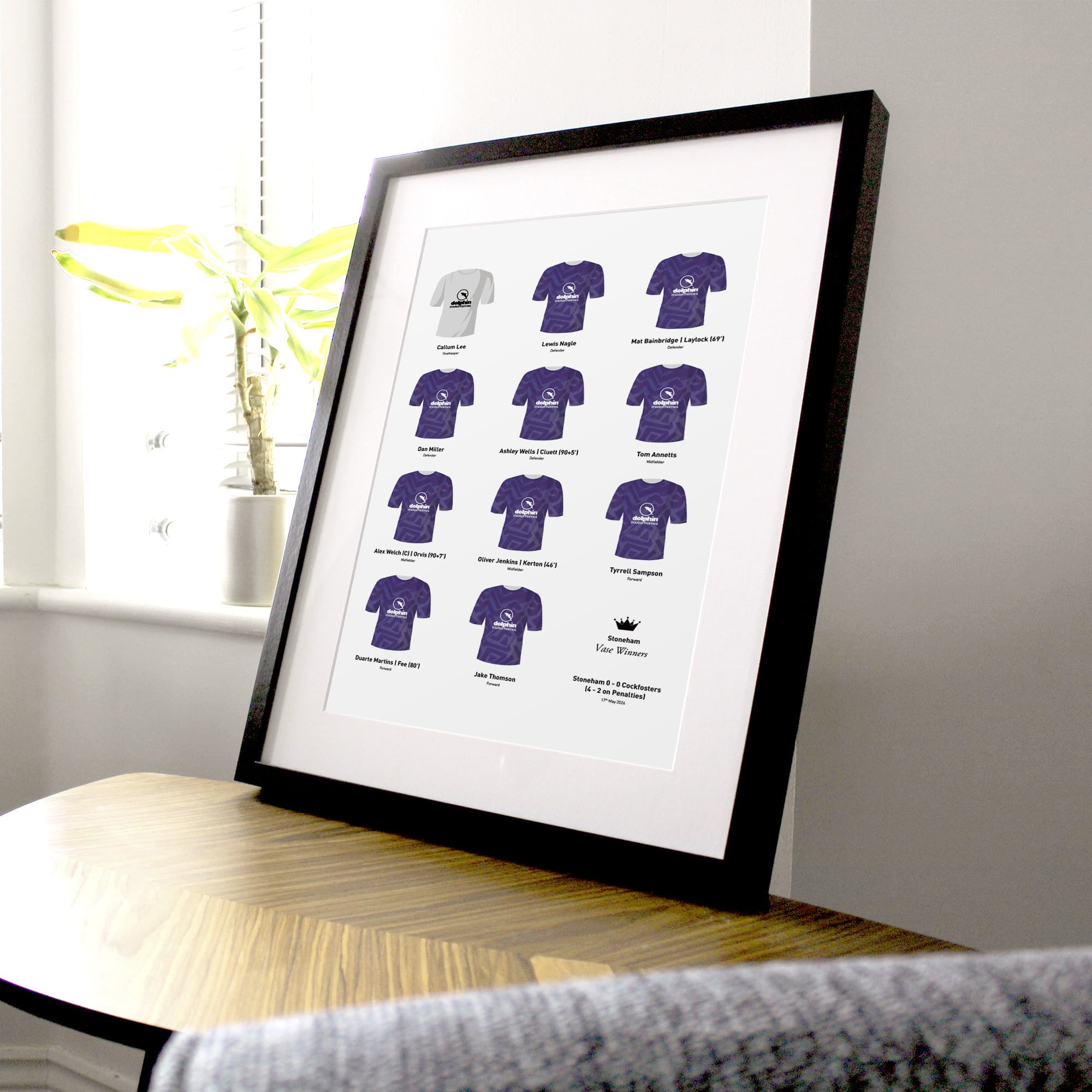 Stoneham 2026 Vase Winners Football Team Print