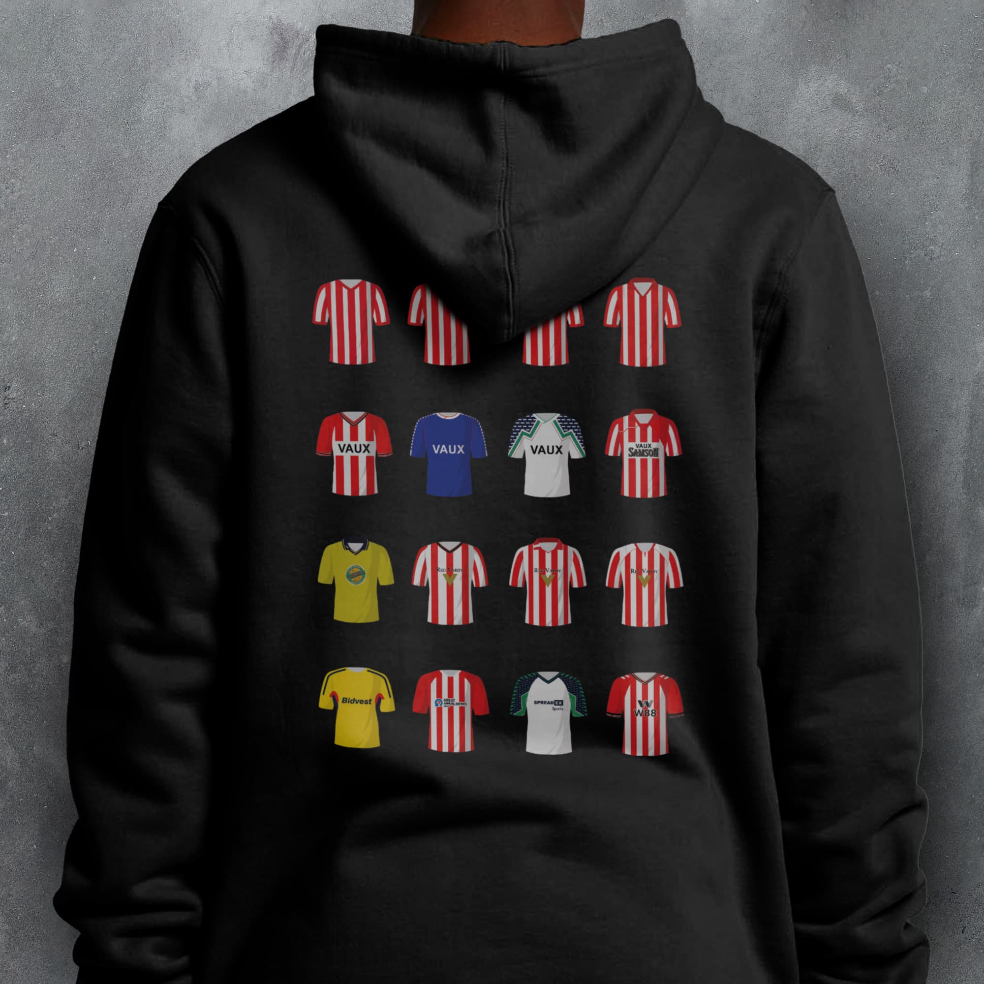 Sunderland Classic Kits Football Hoodie
