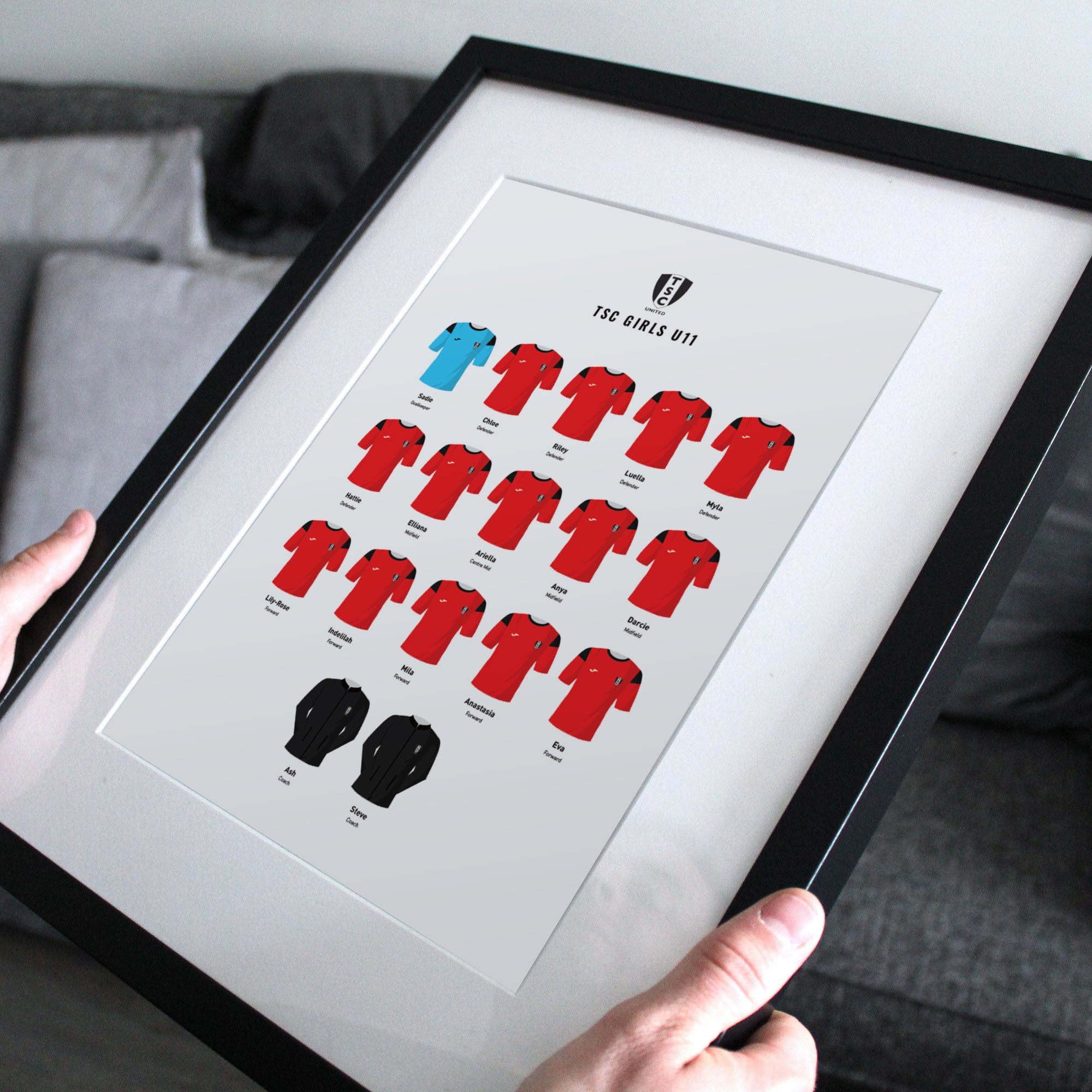 TSC United Girls Team Print