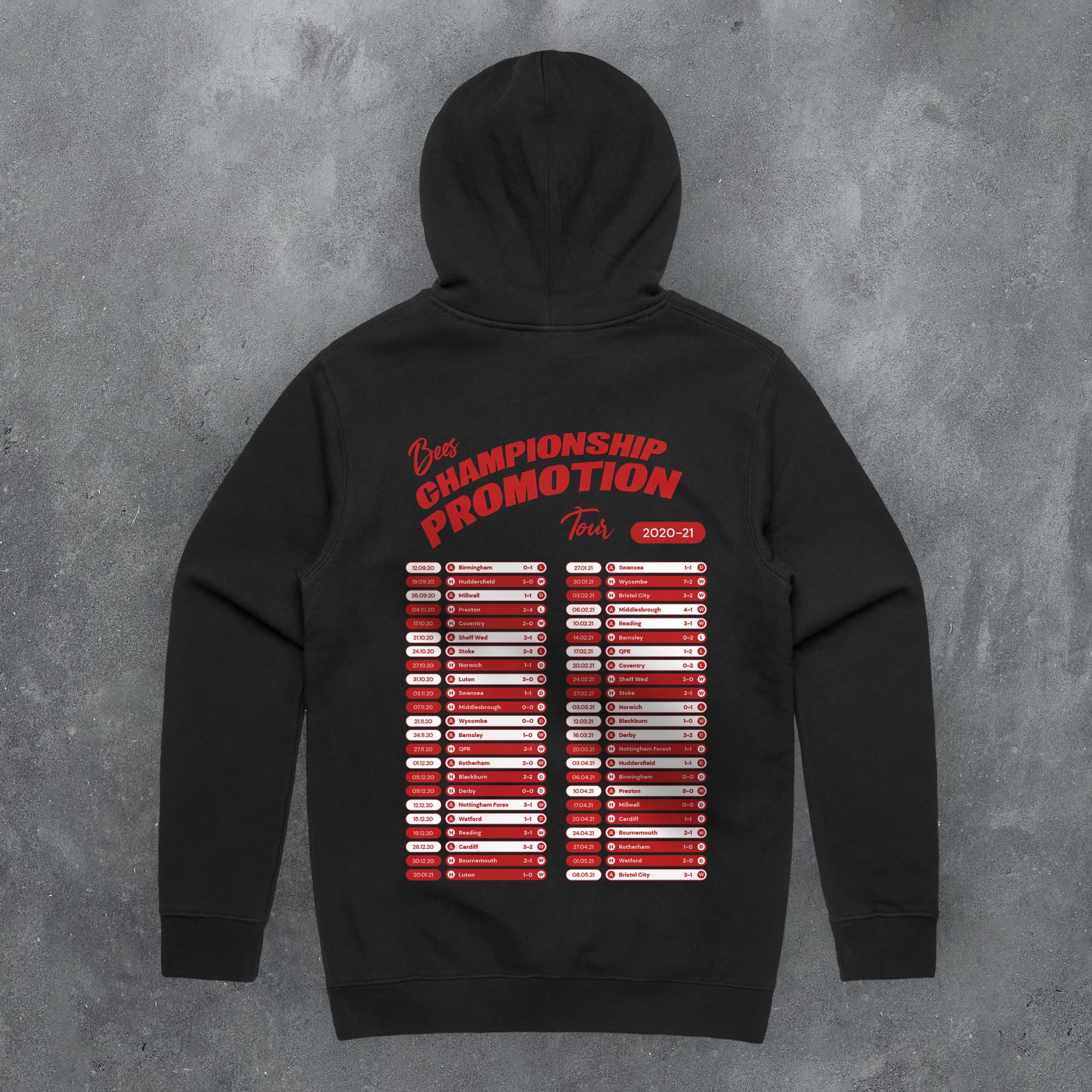 Brentford 2020-21 'That Season' Tour Football Hoodie