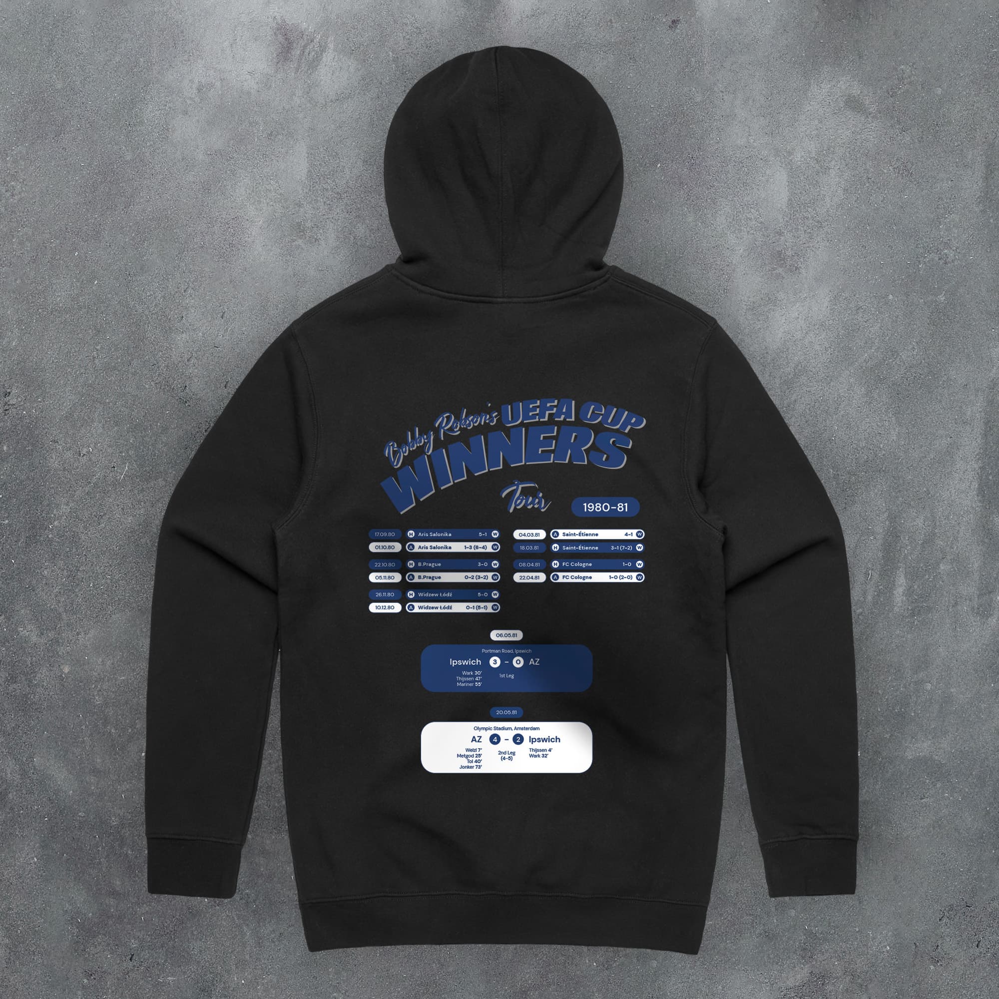 Ipswich 1980-81 'That Season' Tour Football Hoodie