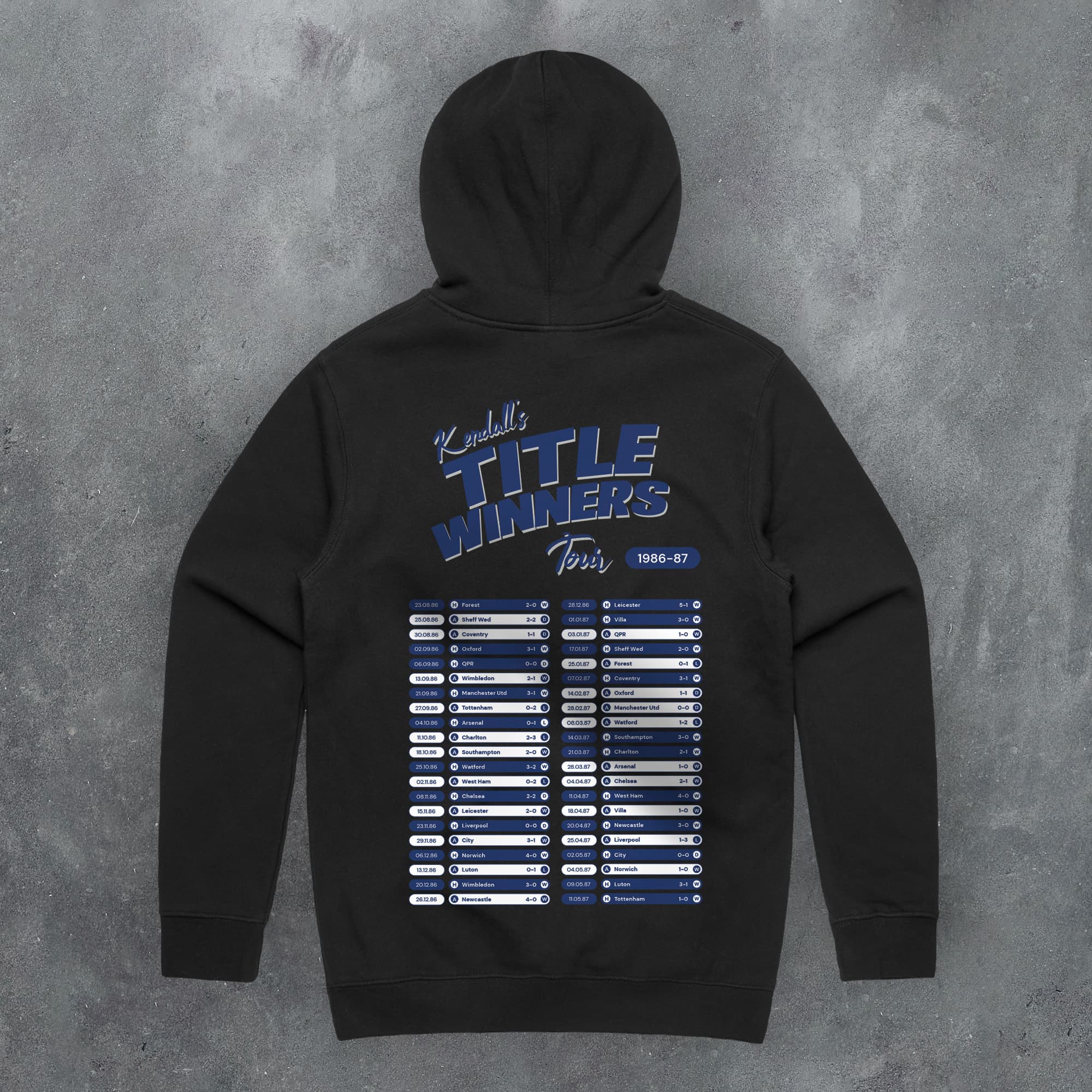 Everton 1986-87 'That Season' Tour Football Hoodie