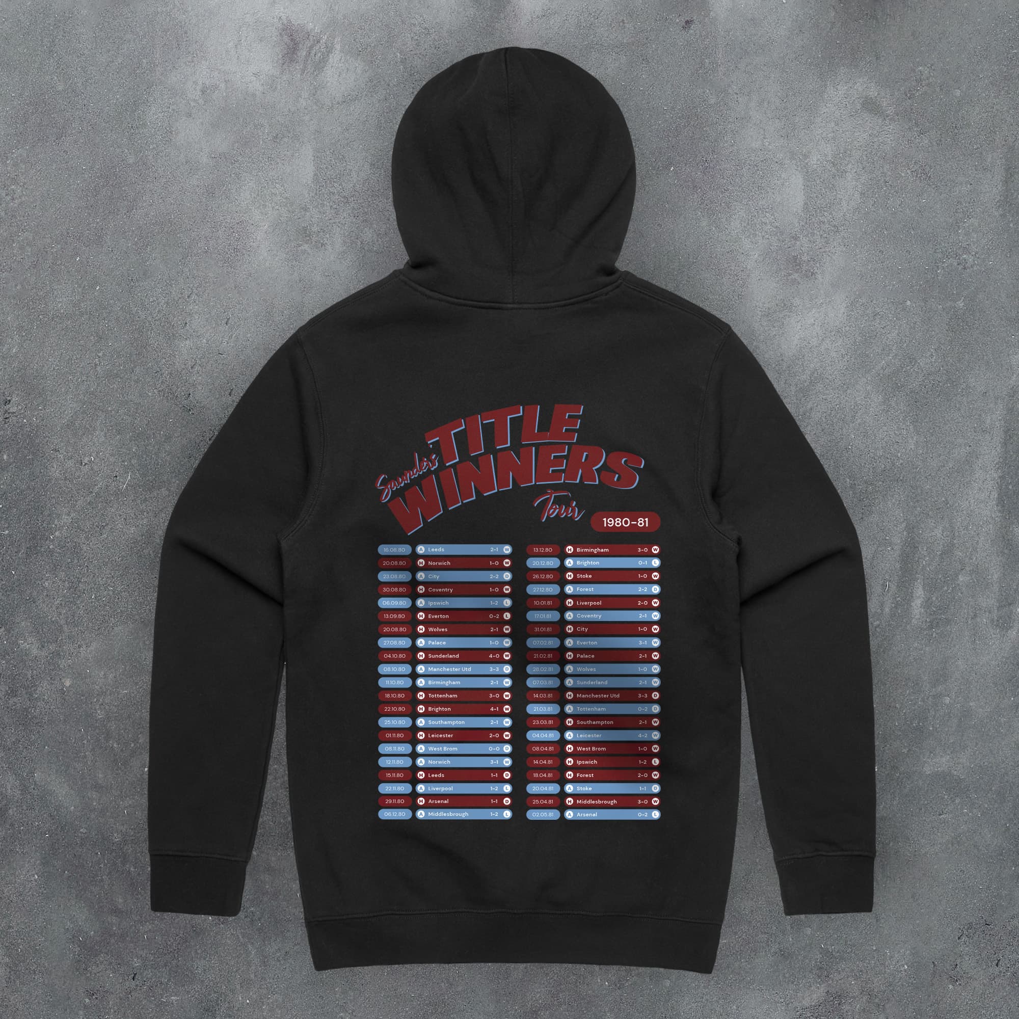 Villa 1980-81 'That Season' Tour Football Hoodie