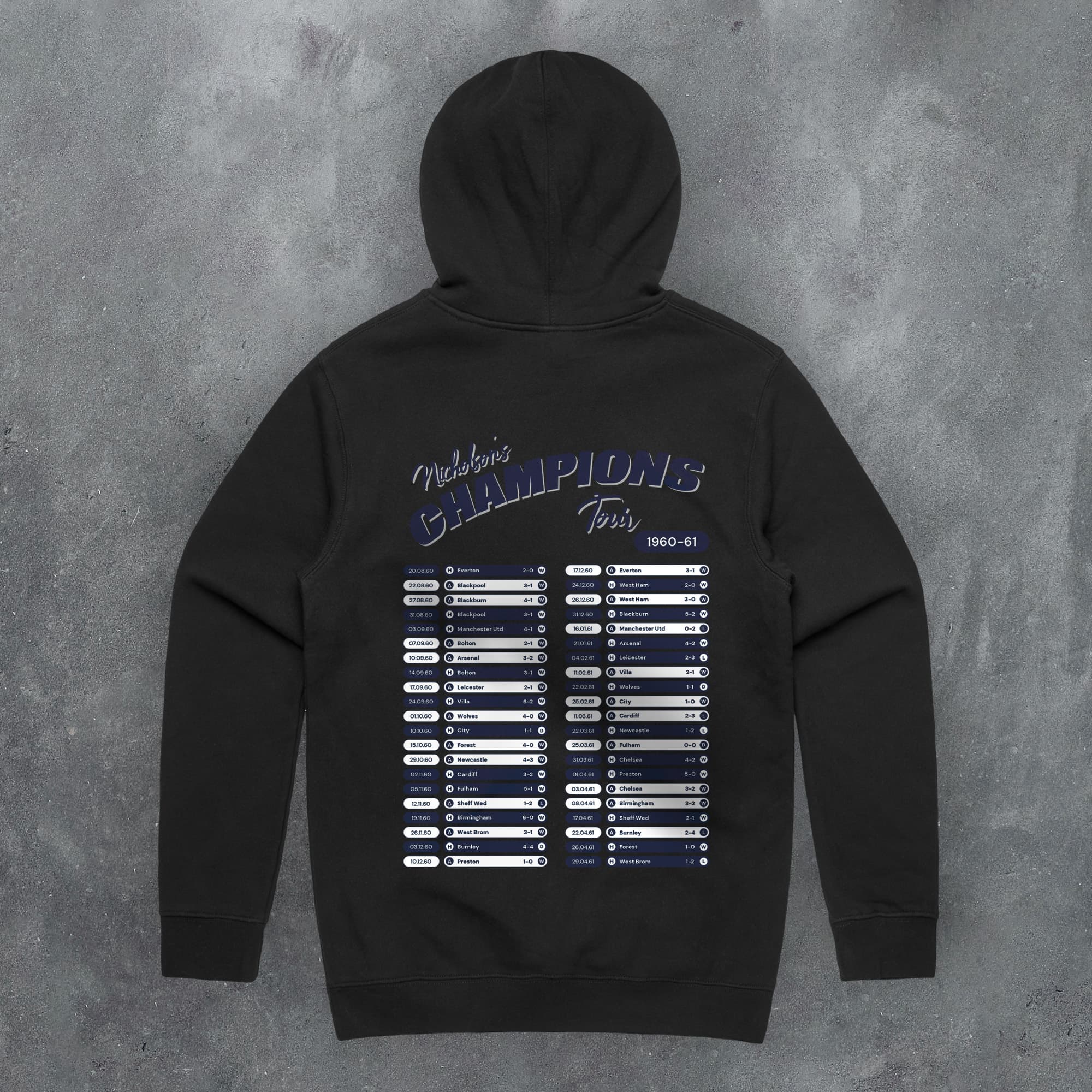 Tottenham 1960-61 'That Season' Tour Football Hoodie