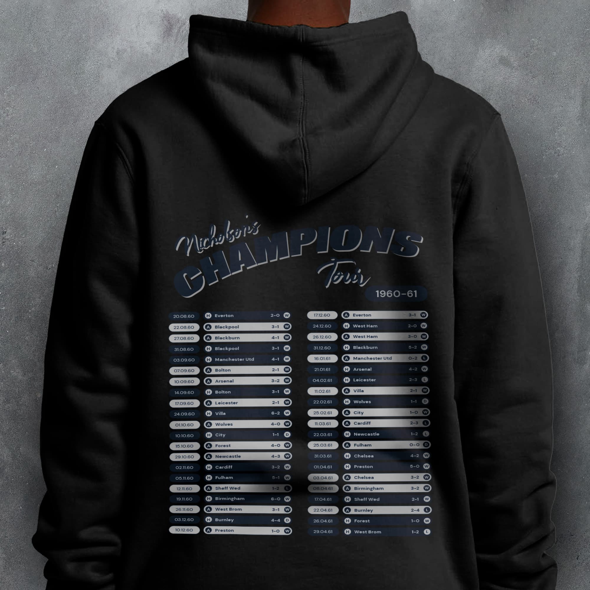 Tottenham 1960-61 'That Season' Tour Football Hoodie