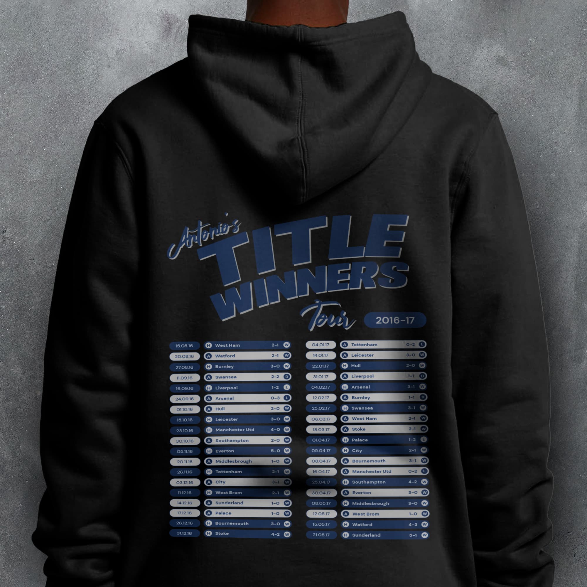 Chelsea 2016-17 'That Season' Tour Football Hoodie