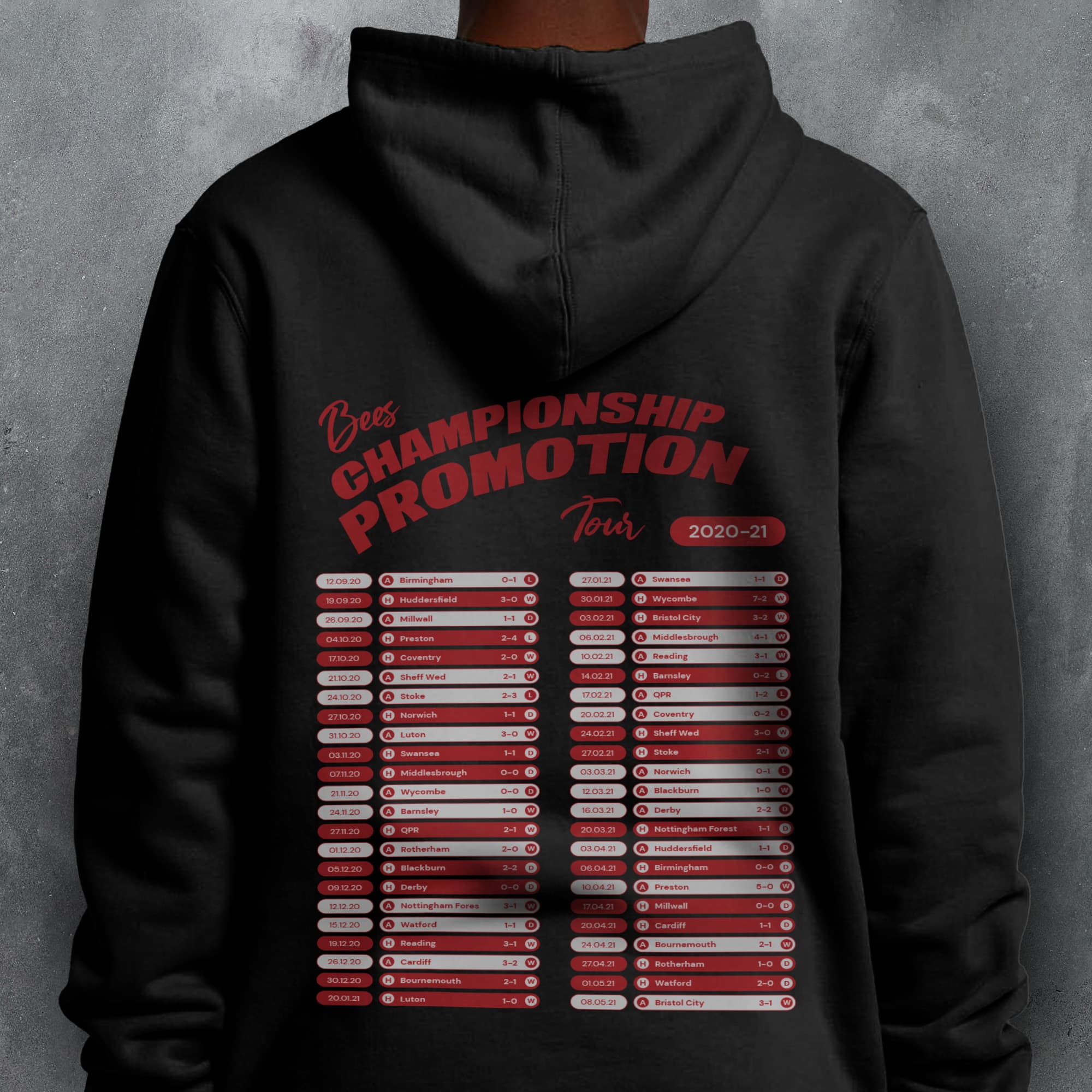 Brentford 2020-21 'That Season' Tour Football Hoodie