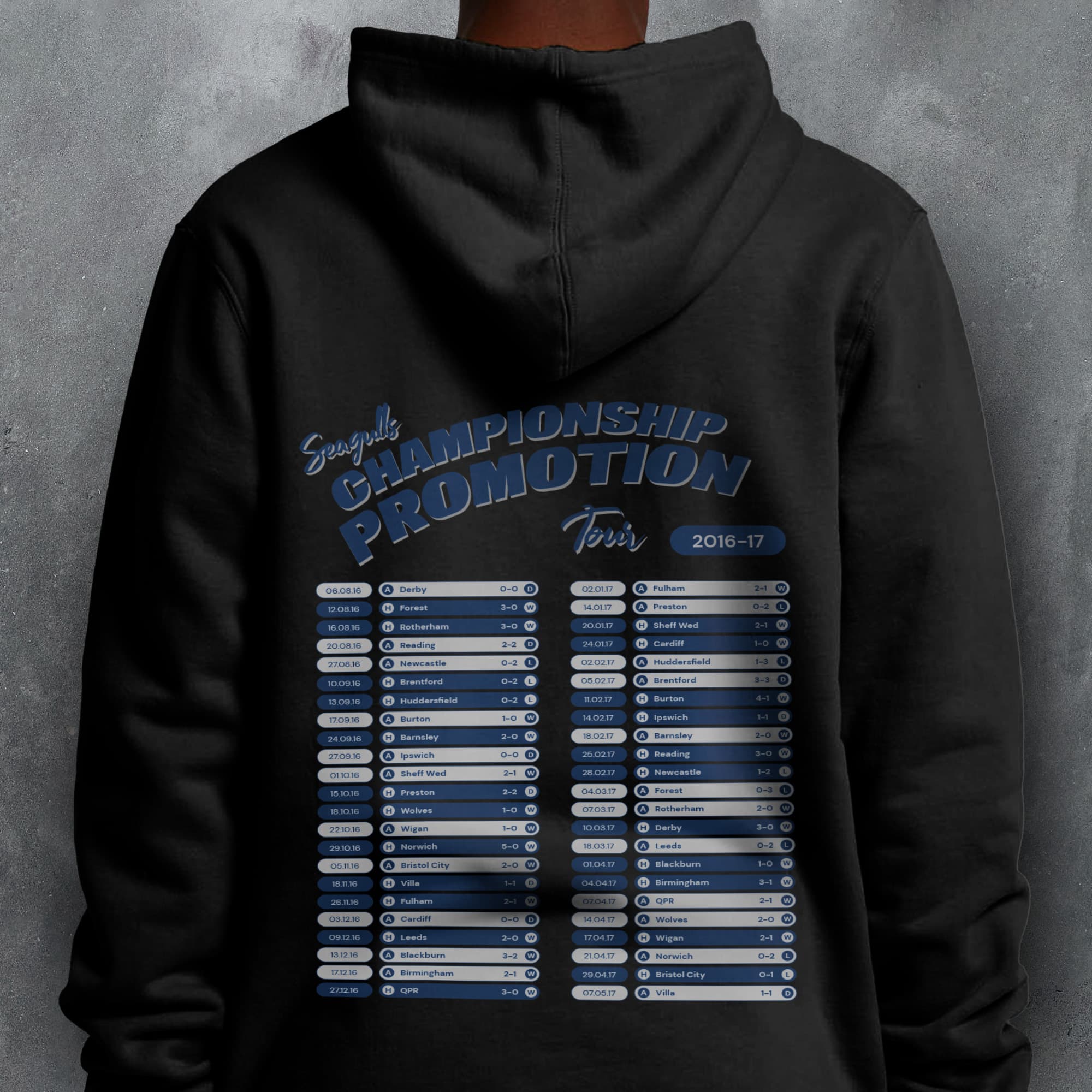 Brighton 2016-17 'That Season' Tour Football Hoodie