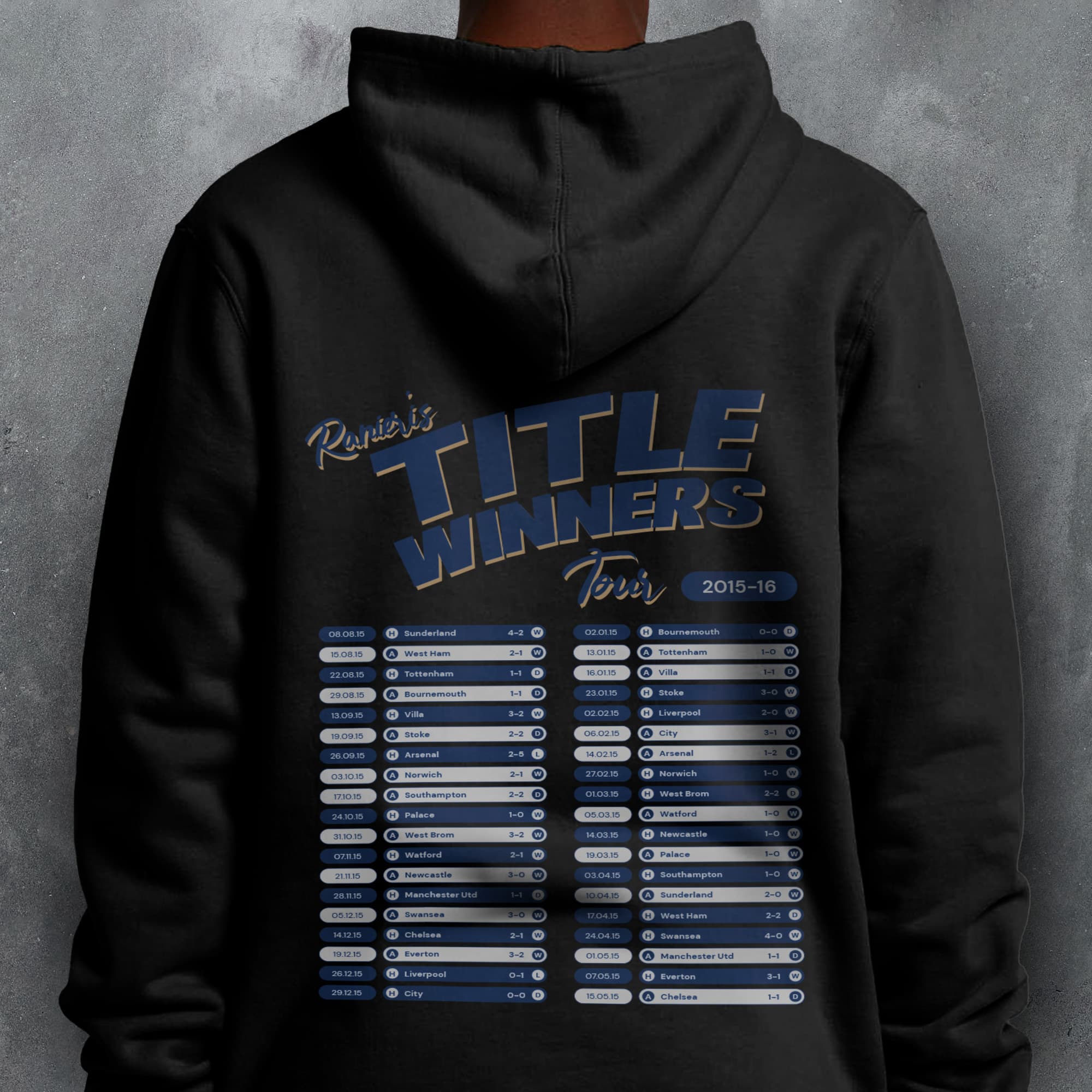 Leicester 2015-16 'That Season' Tour Football Hoodie