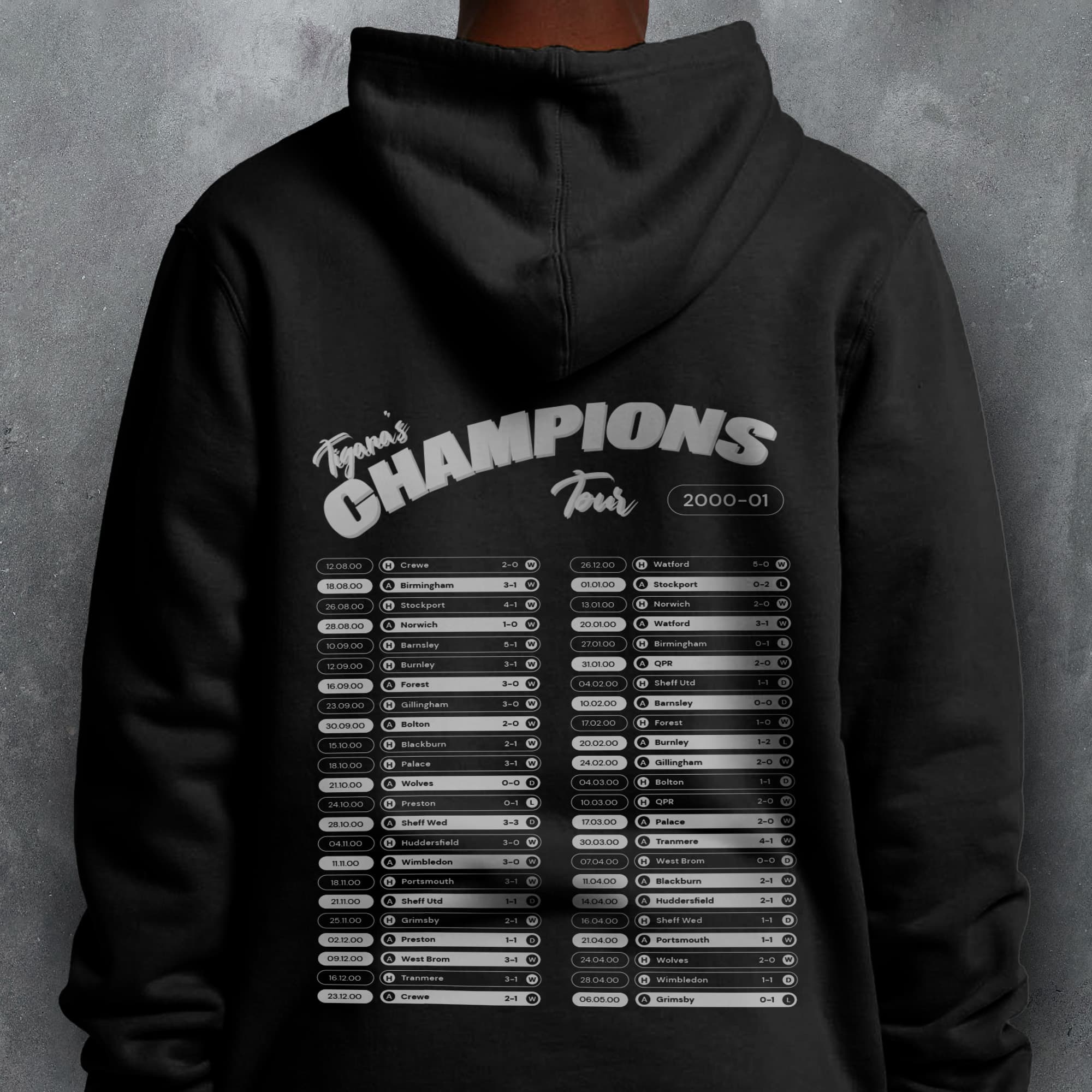 Fulham 2000-01 'That Season' Tour Football Hoodie