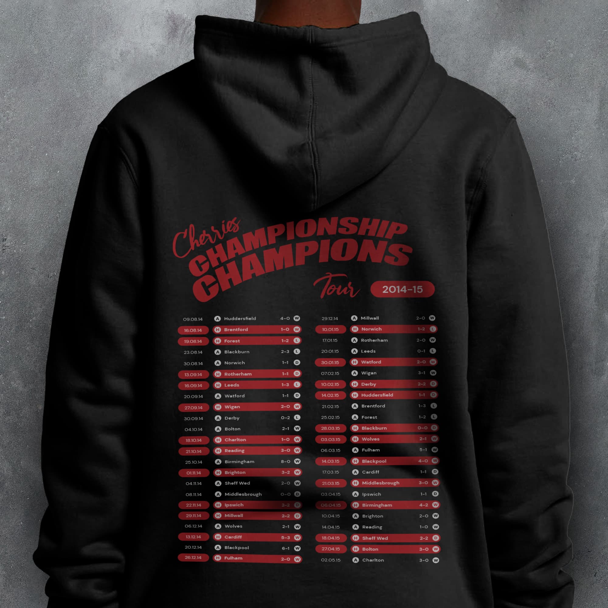 Bournemouth 2014-15 'That Season' Tour Football Hoodie