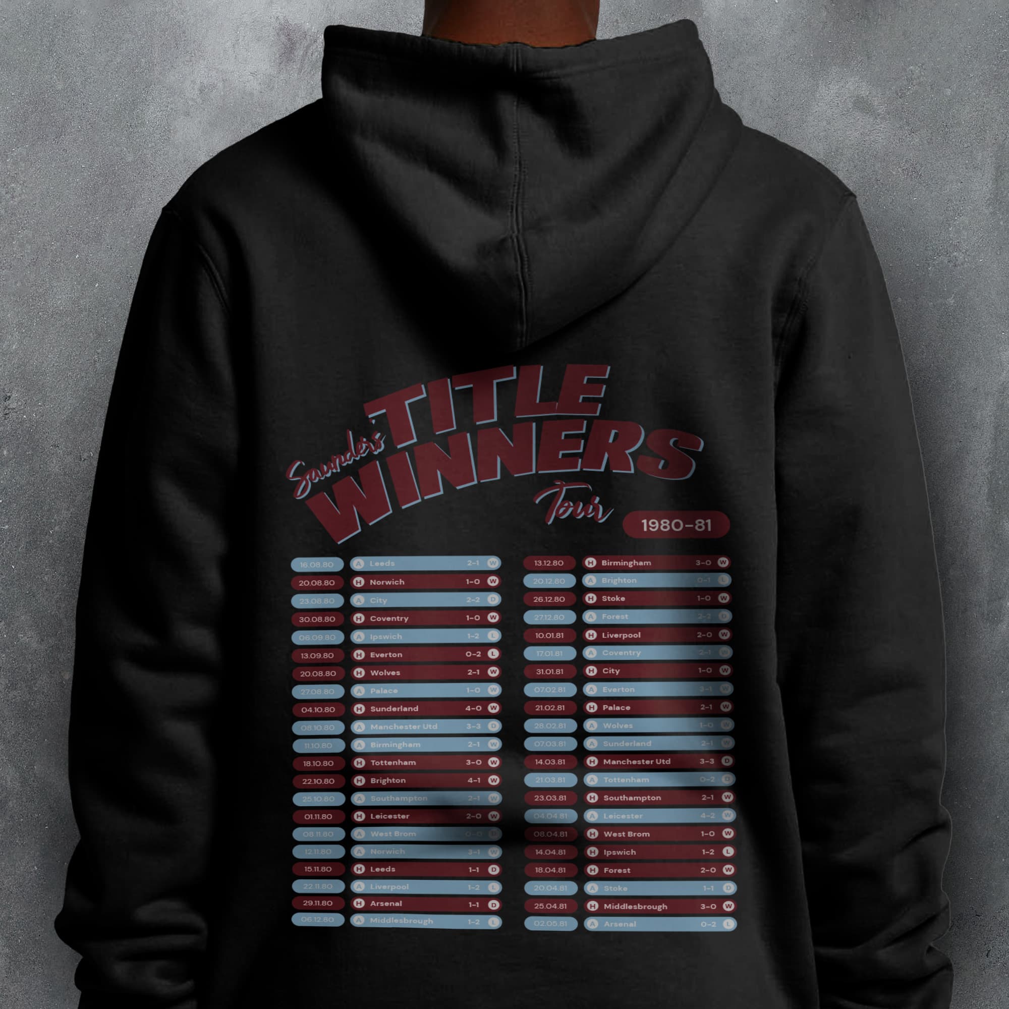 Villa 1980-81 'That Season' Tour Football Hoodie