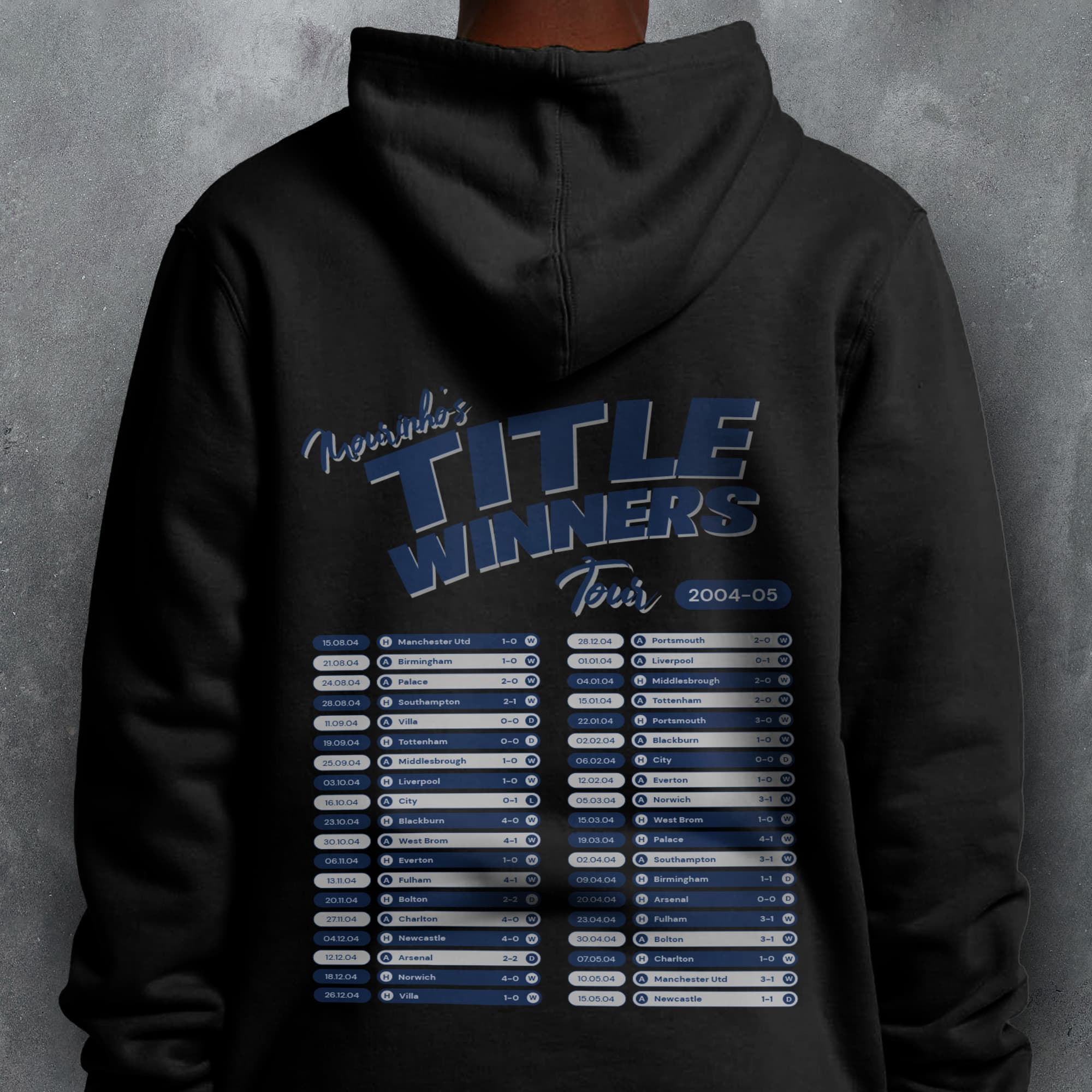 Chelsea 2004-05 'That Season' Tour Football Hoodie