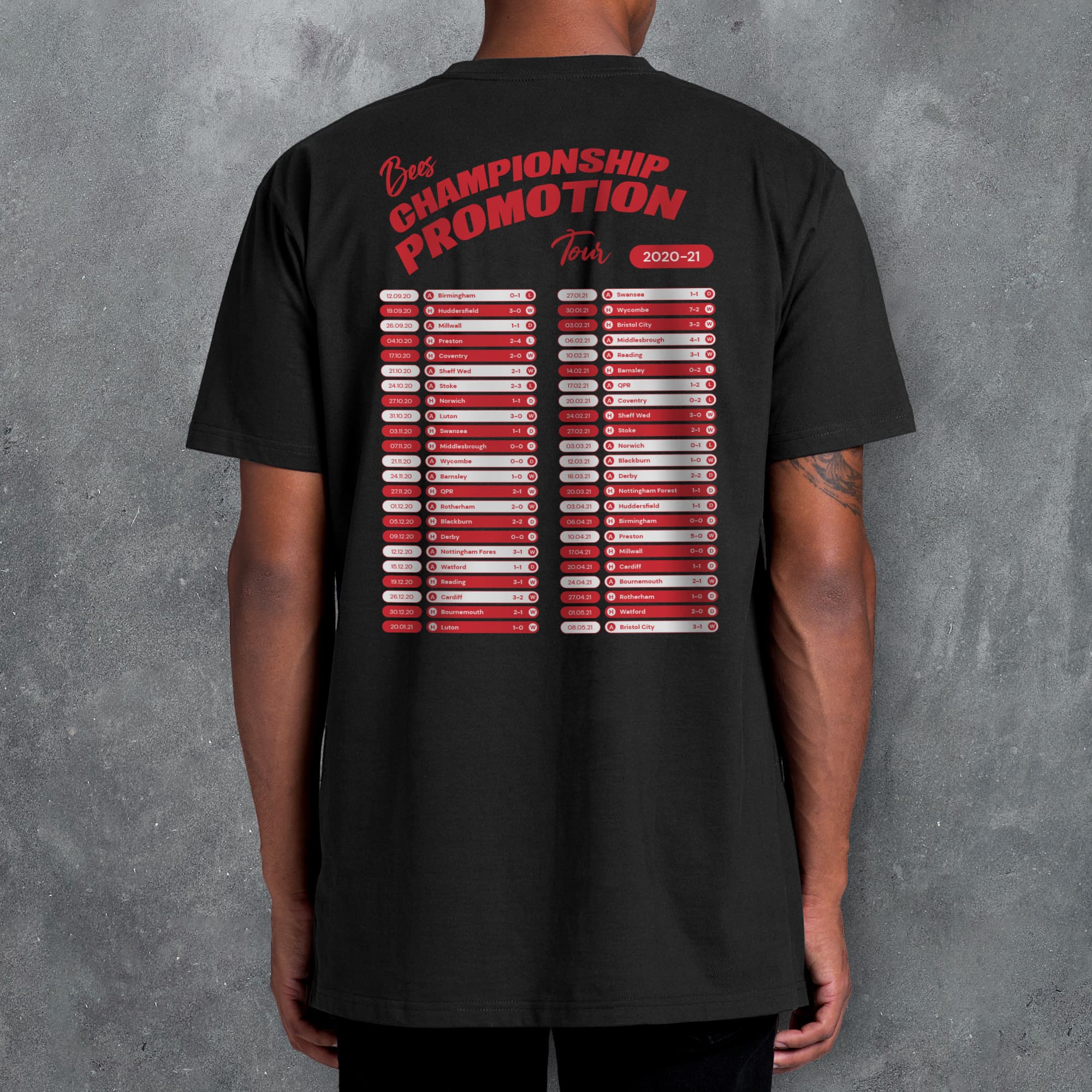 Brentford 2020-21 'That Season' Tour Football T-Shirt