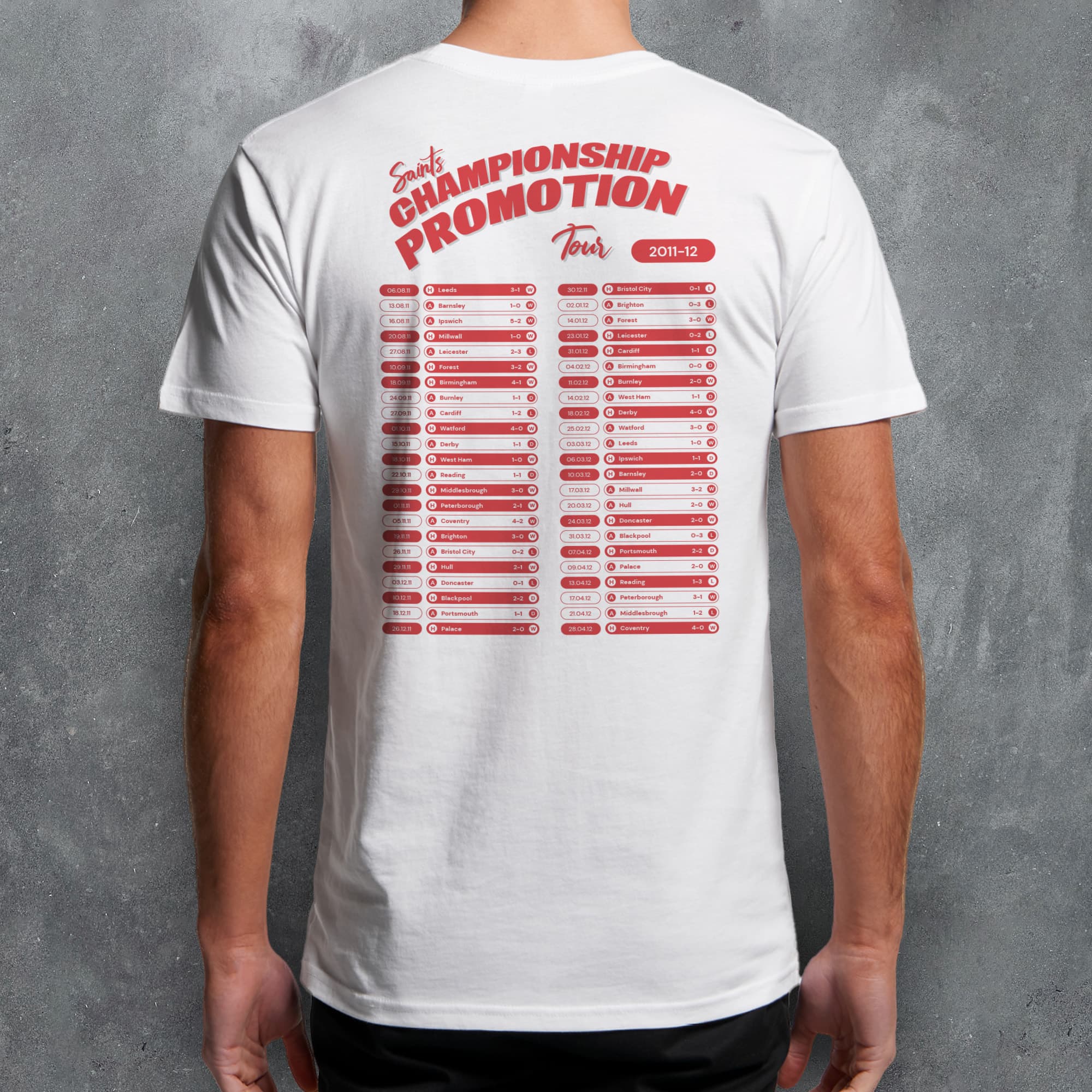 Southampton 2011-12 'That Season' Tour Football T-Shirt