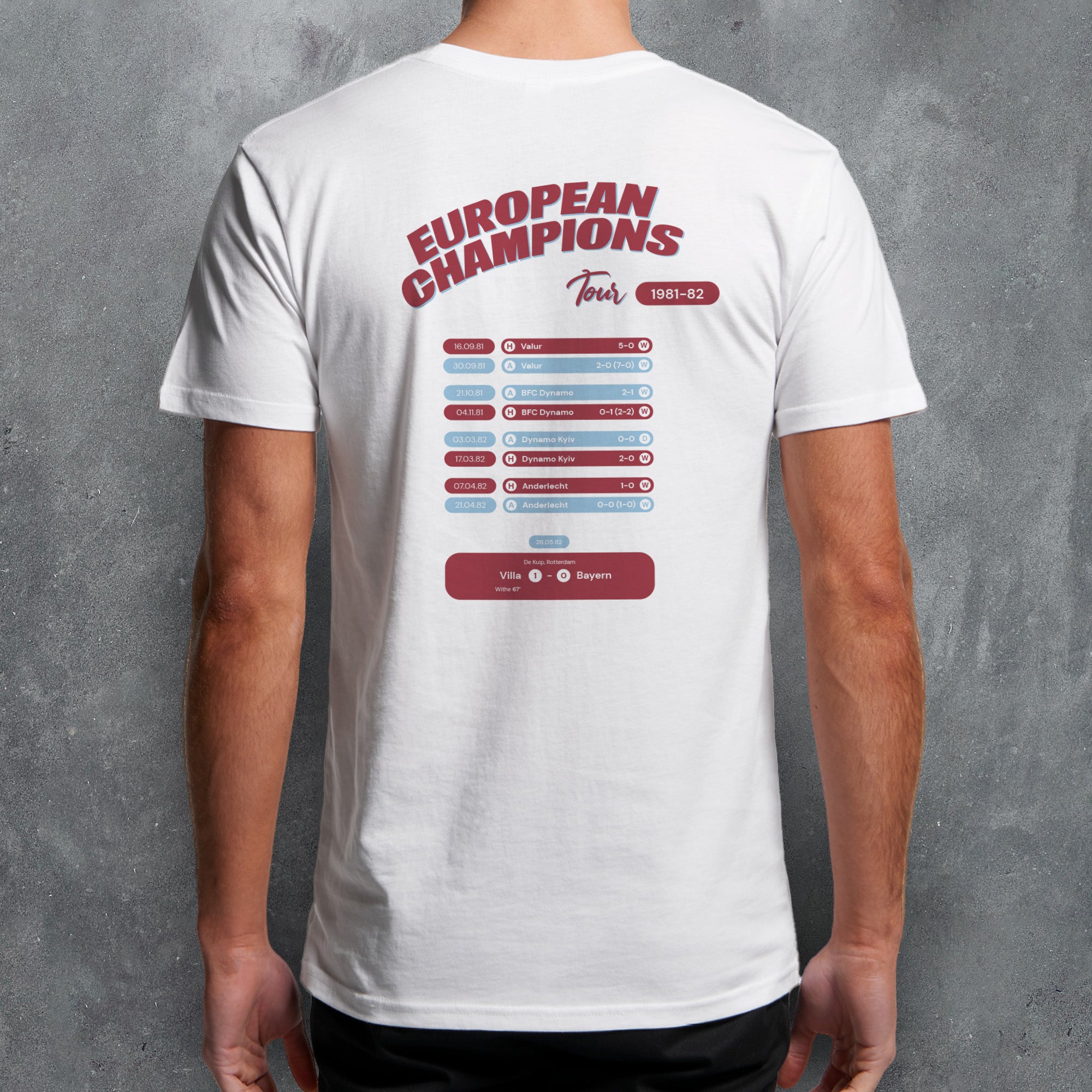 Villa 1981-82 'That Season' Tour Football T-Shirt