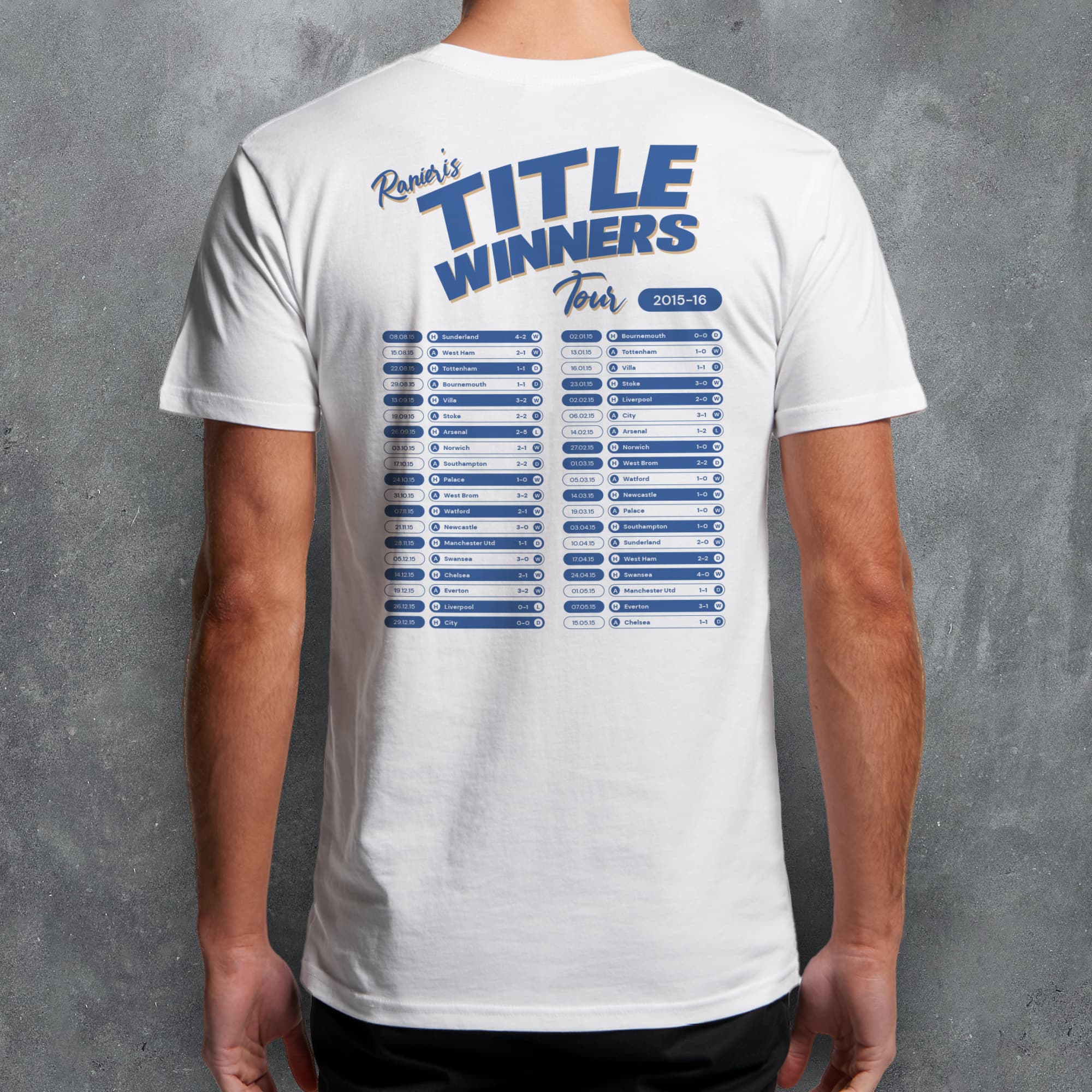 Leicester 2015-16 'That Season' Tour Football T-Shirt