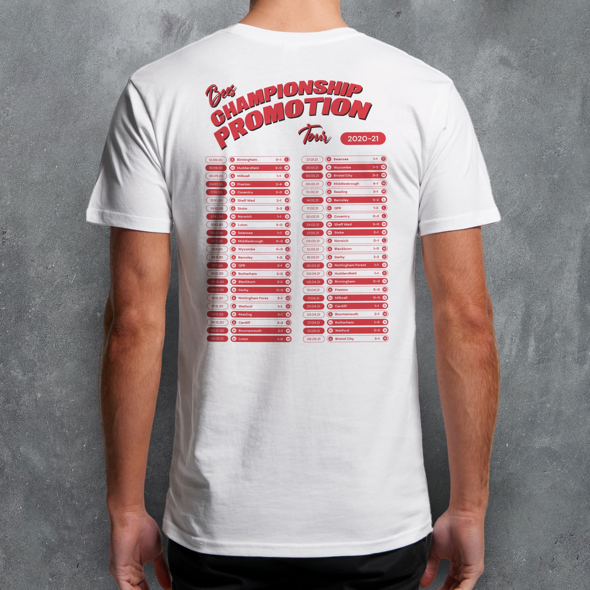 Brentford 2020-21 'That Season' Tour Football T-Shirt