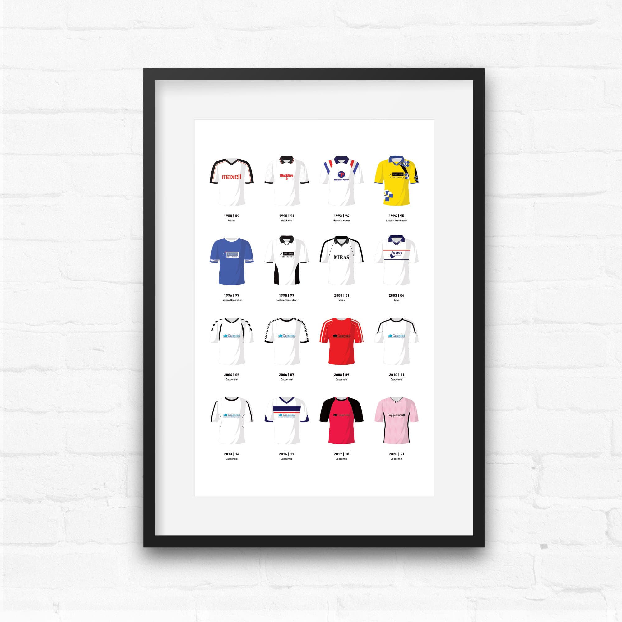 Telford Classic Kits Football Team Print Good Team On Paper