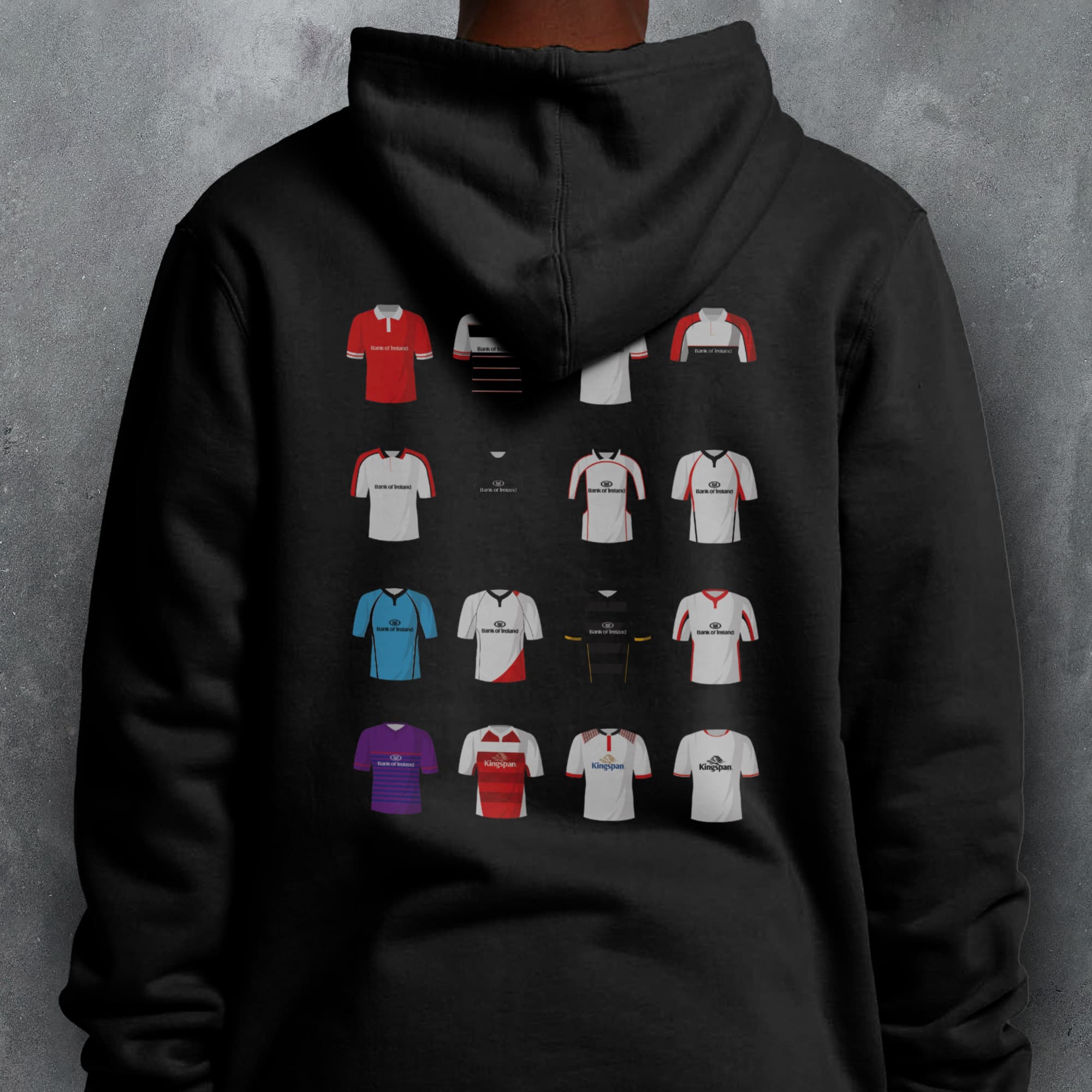 Ulster Rugby Union Classic Kits Hoodie