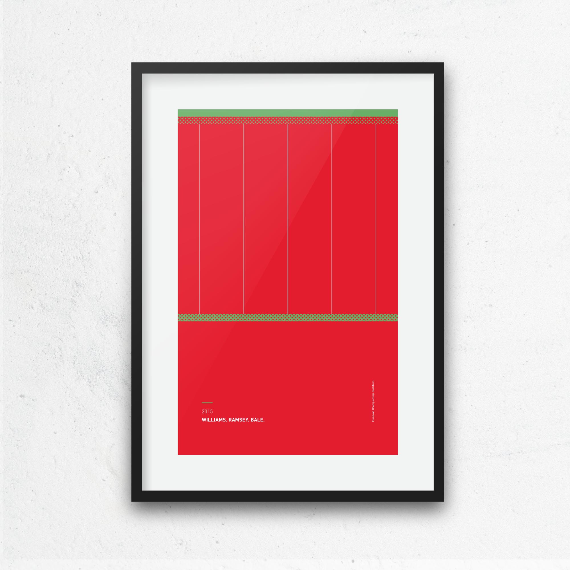 Wales 2015 'Better Days' Football Print Good Team On Paper
