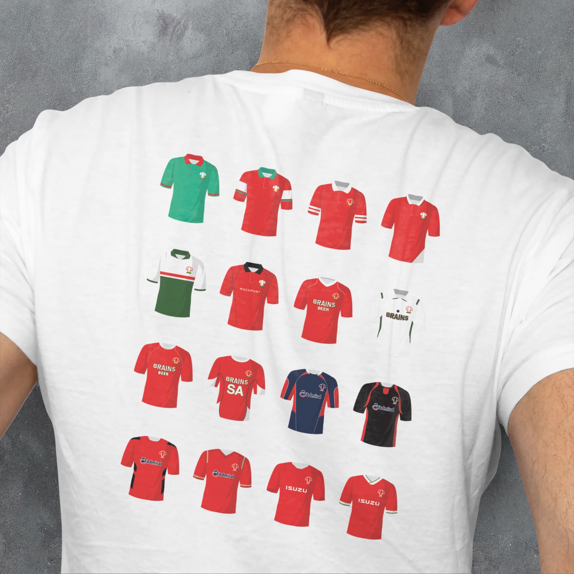 Wales Rugby Union Classic Kits T-Shirt