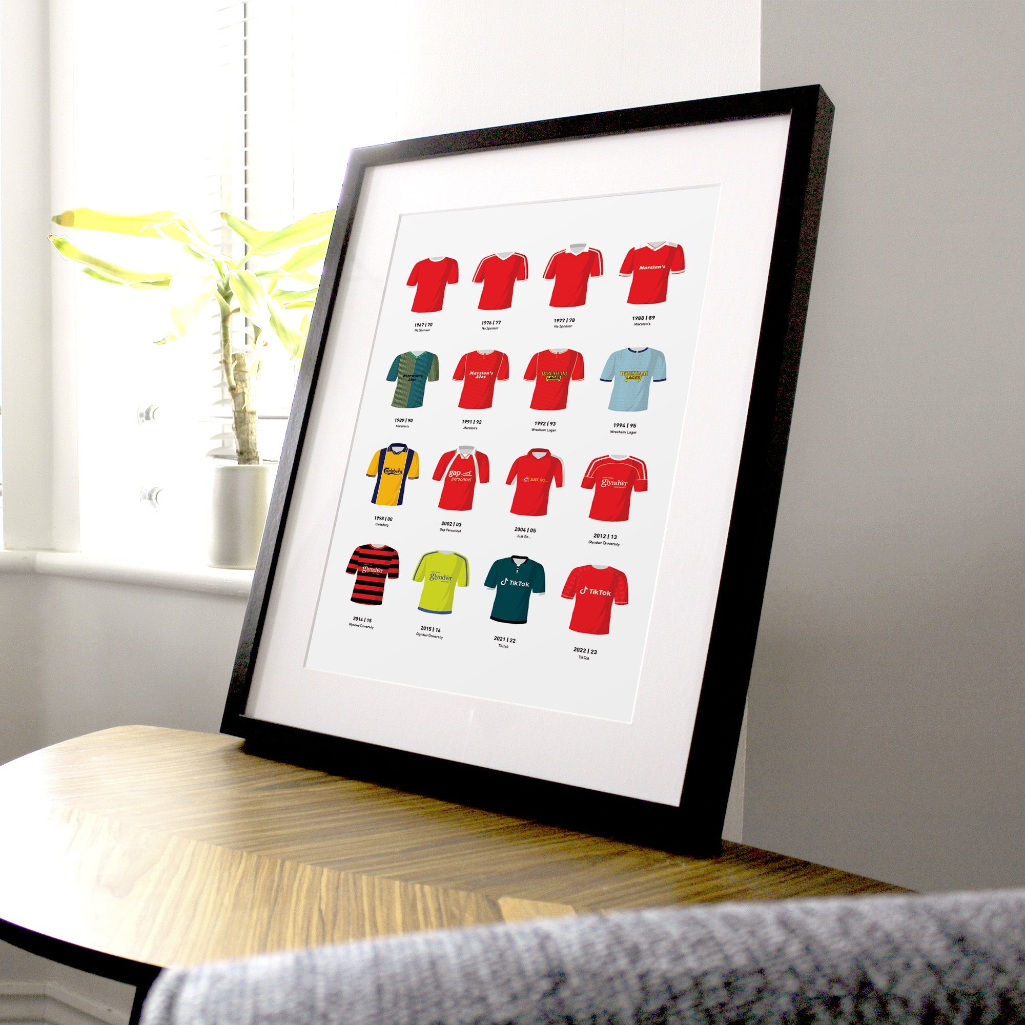 Wrexham Classic Kits Football Team Print Good Team On Paper