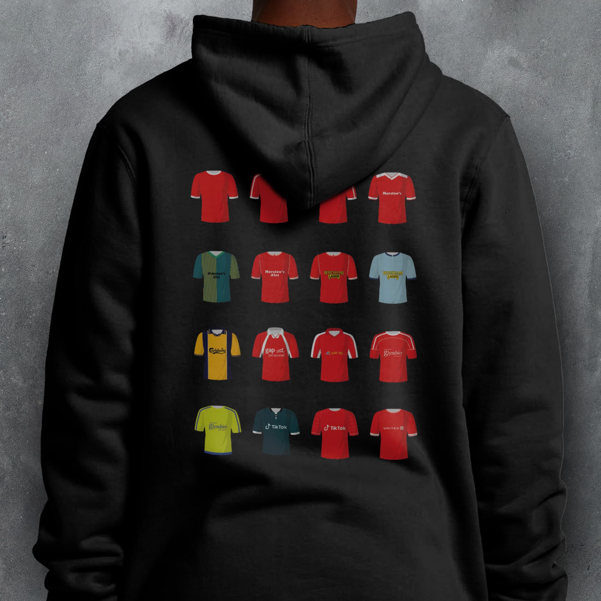 Wrexham Classic Kits Football Hoodie