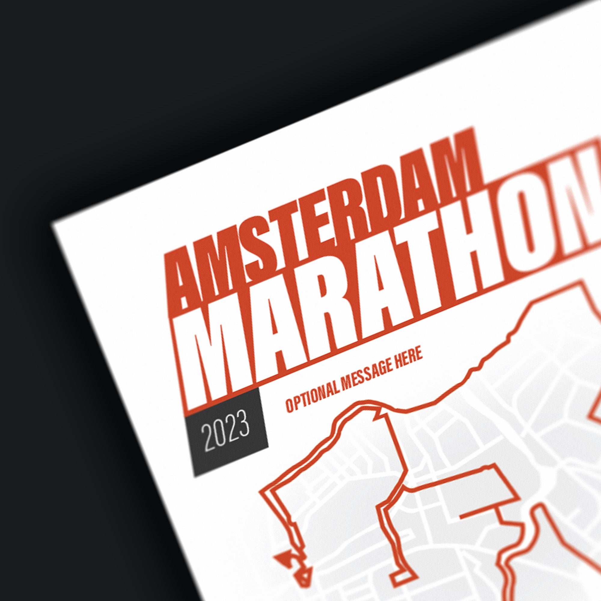 PERSONALISED 'Amazing Pace' Amsterdam Marathon Finishers Print