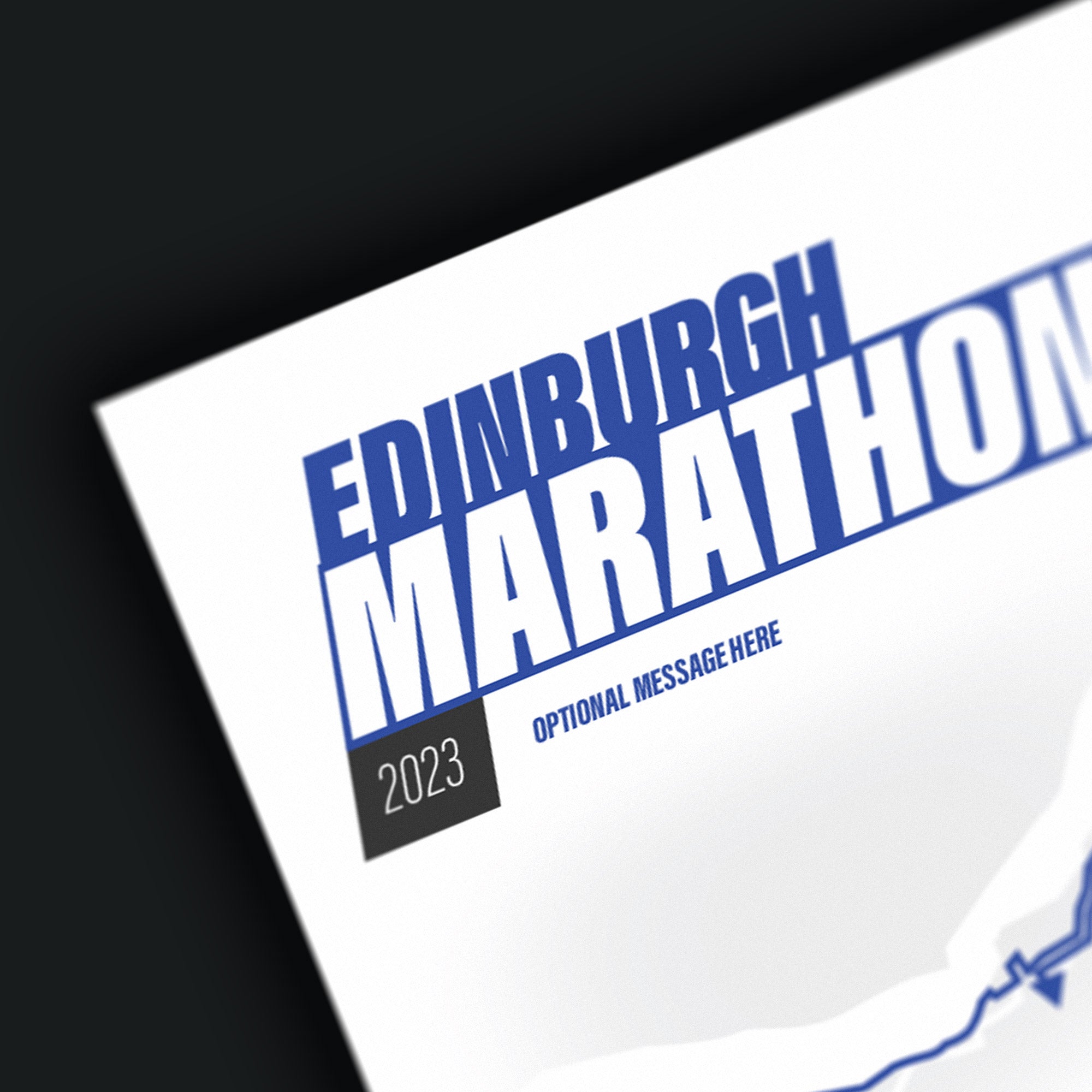 PERSONALISED 'Amazing Pace' Edinburgh Marathon Finishers Print