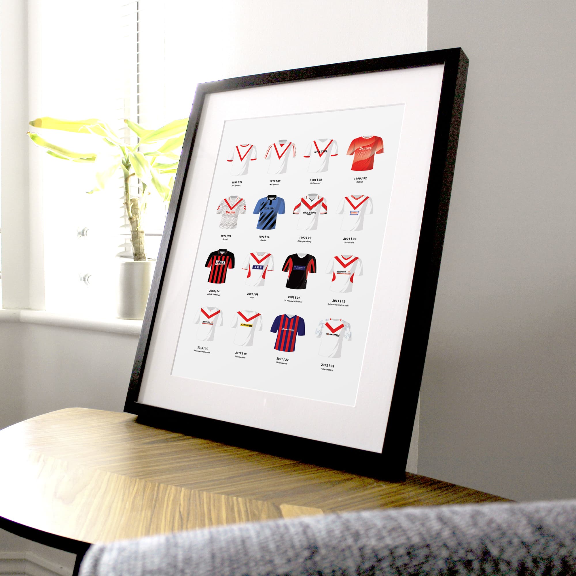 Airdrie Classic Kits Football Team Print Good Team On Paper