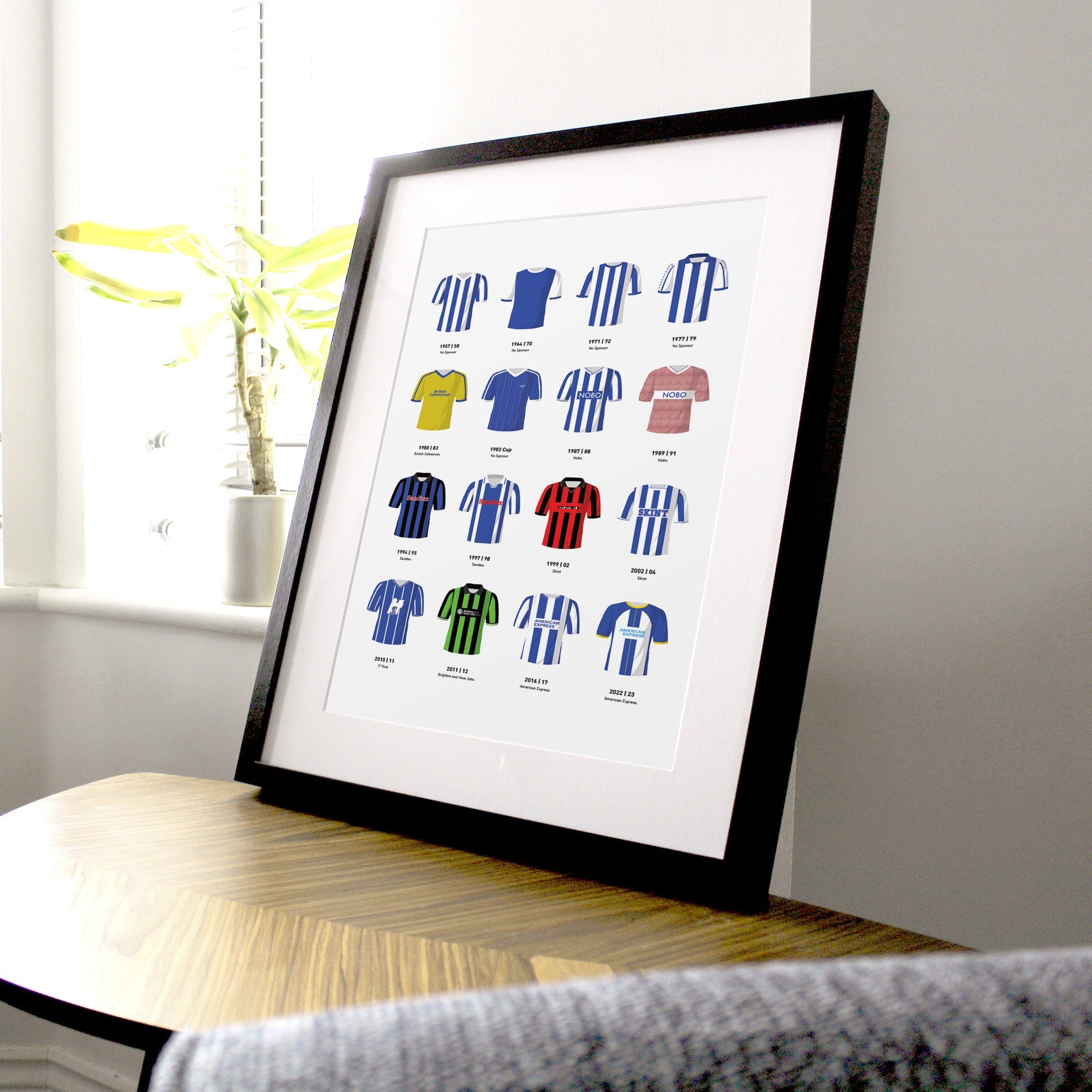 Brighton Classic Kits Football Team Print Good Team On Paper