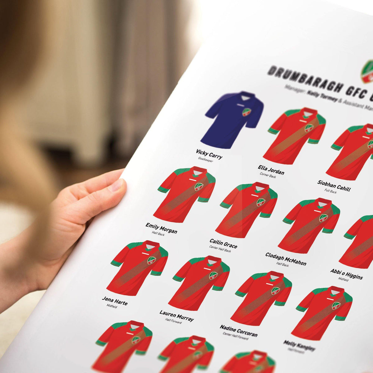 CREATE Your Custom Junior Sports Team Print