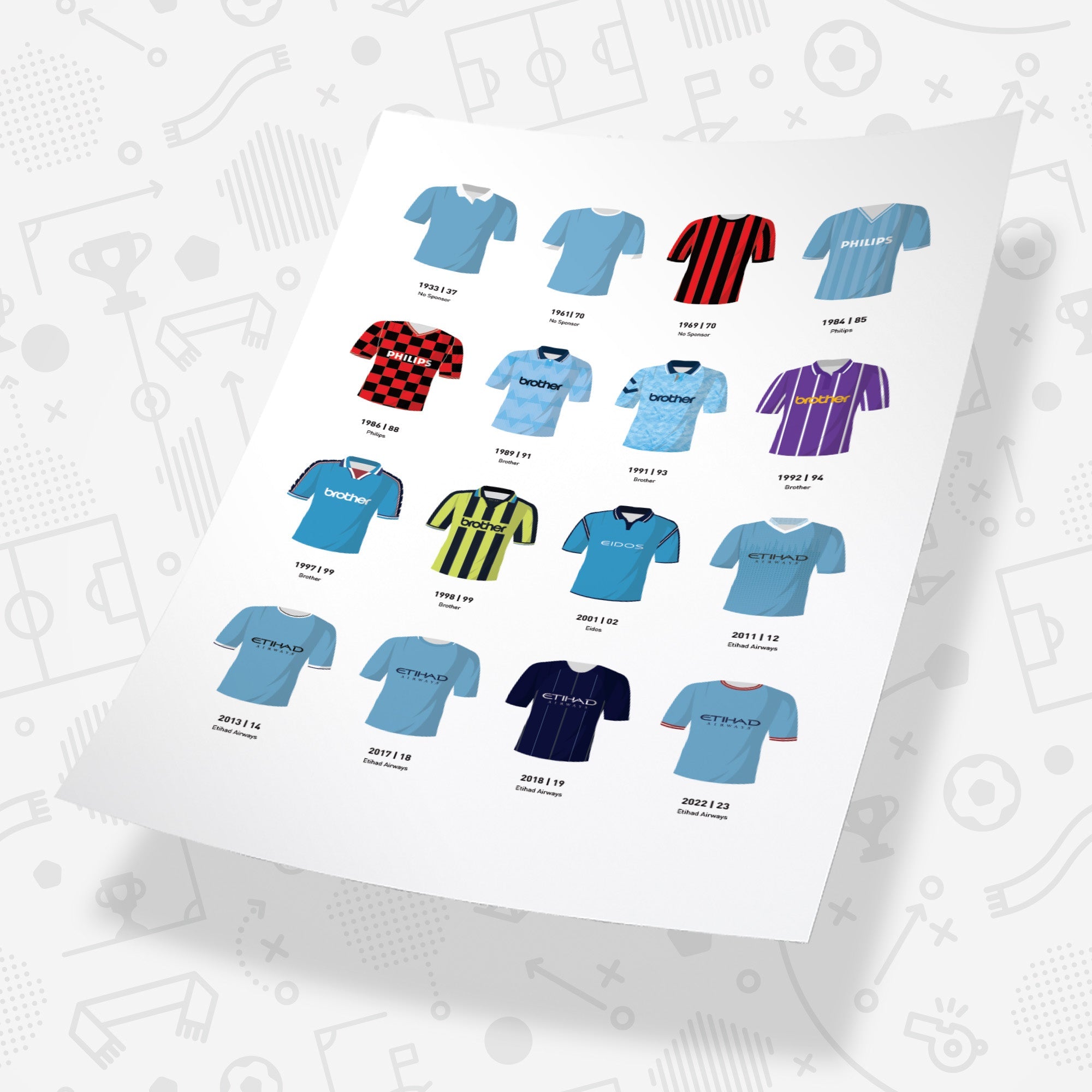 City Classic Kits Football Team Print Good Team On Paper