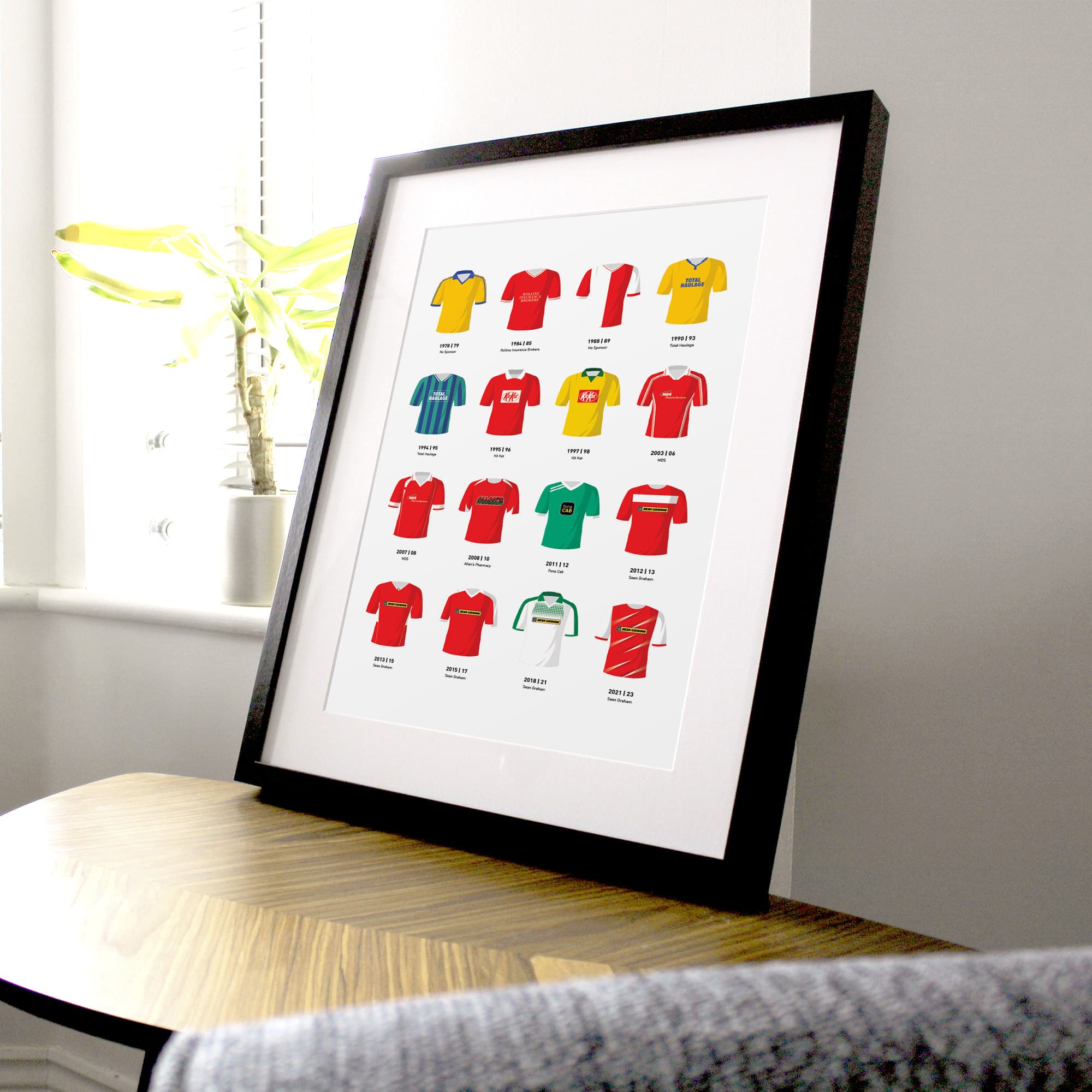 Cliftonville Classic Kits Football Team Print Good Team On Paper