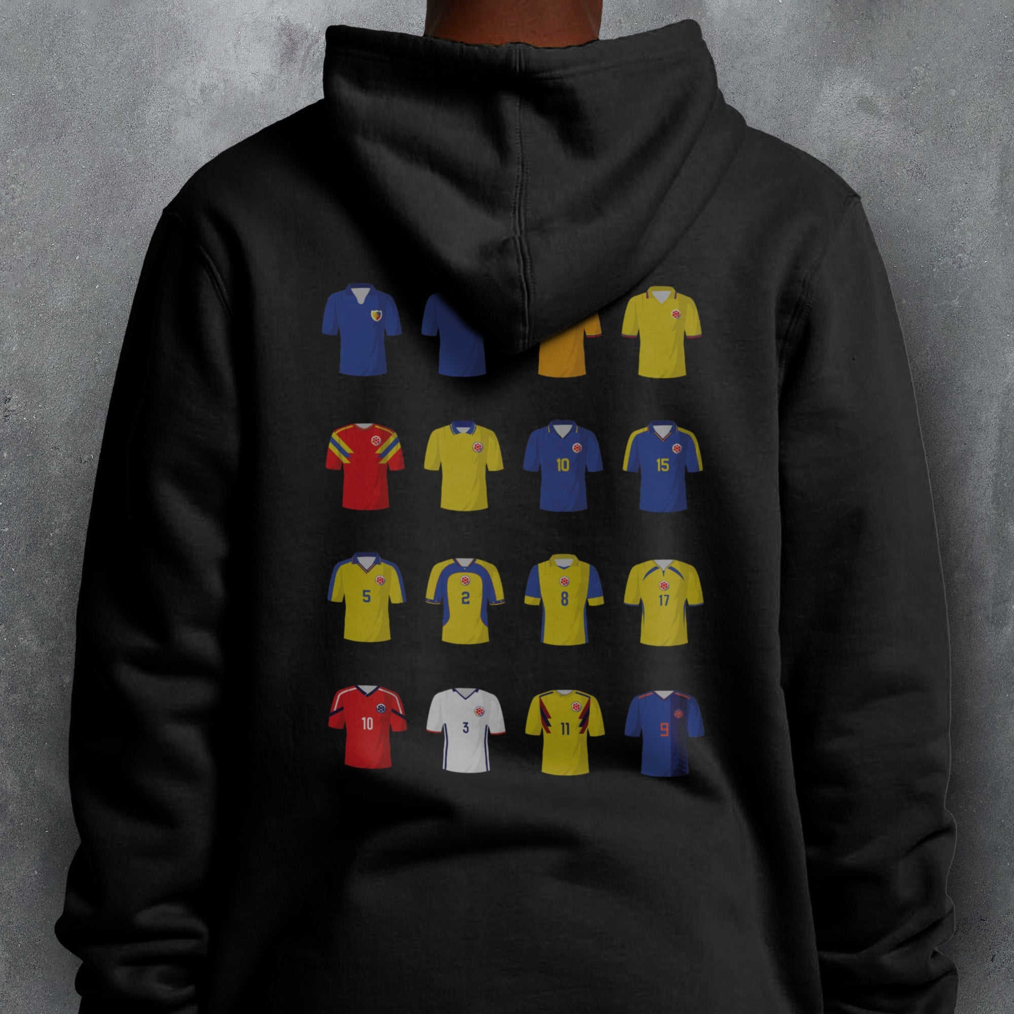 Colombia Classic Kits Football Hoodie Good Team On Paper