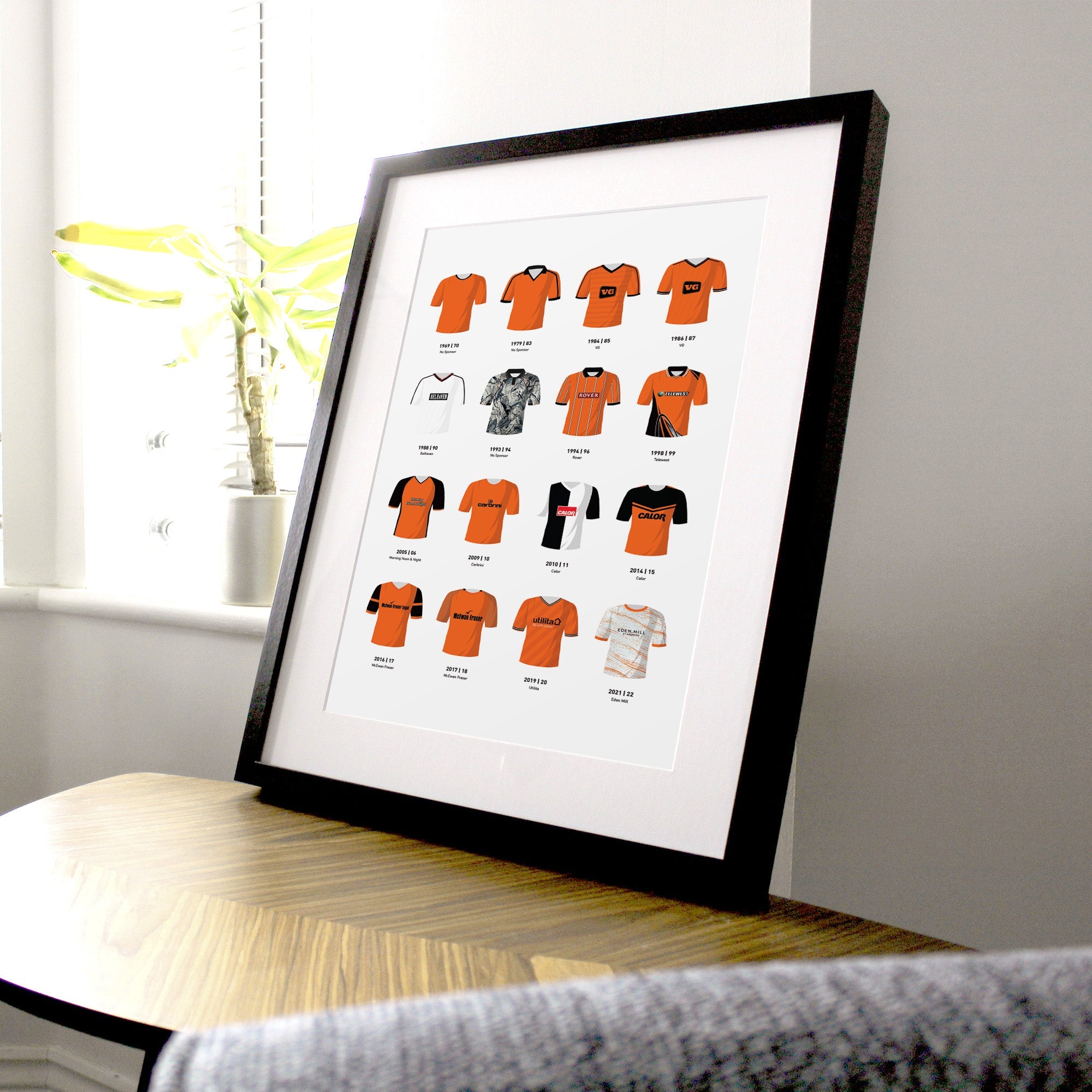 Dundee Utd Classic Kits Football Team Print Good Team On Paper