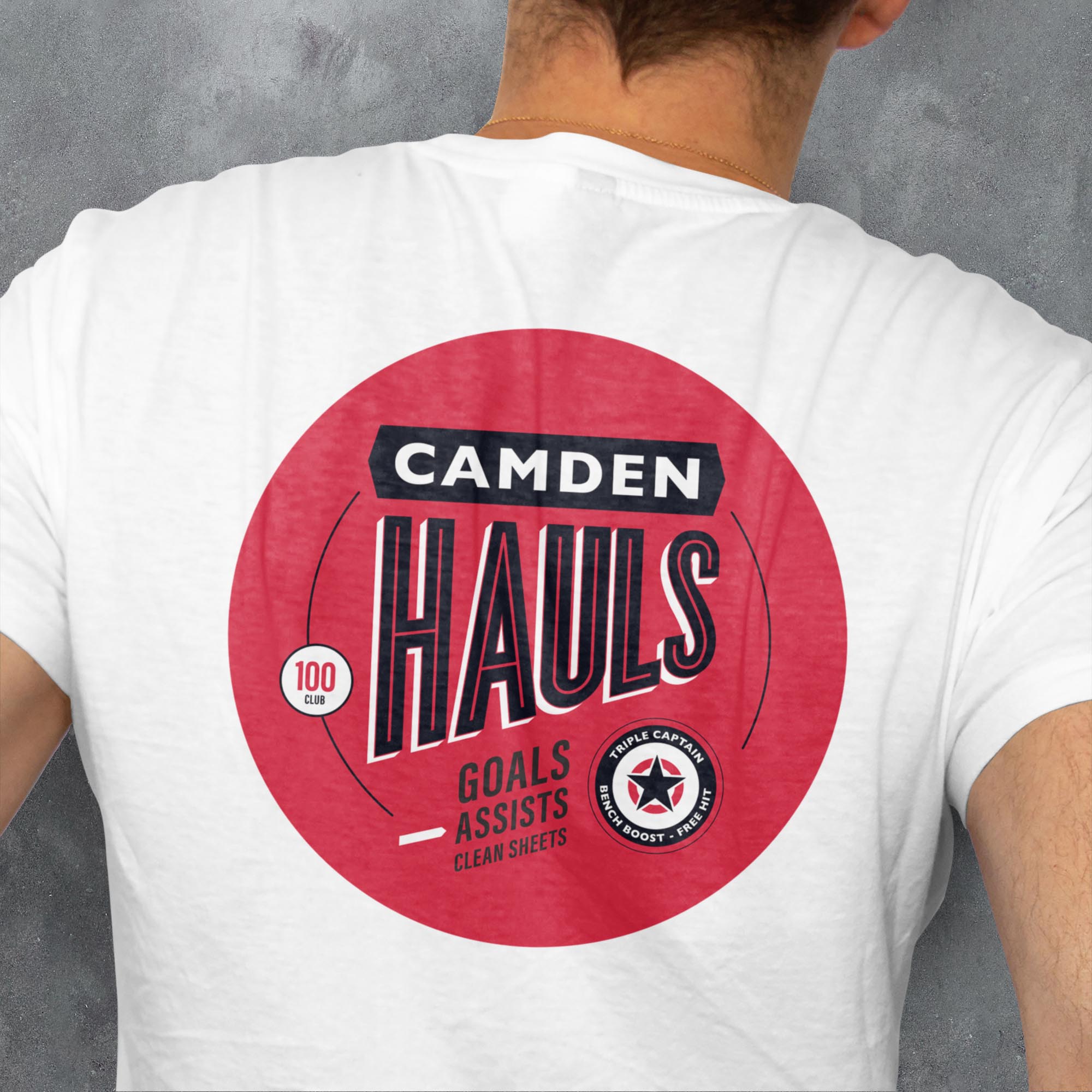 Fantasy League Football FPL 'Off The Bar' Camden Hauls T-Shirt Good Team On Paper